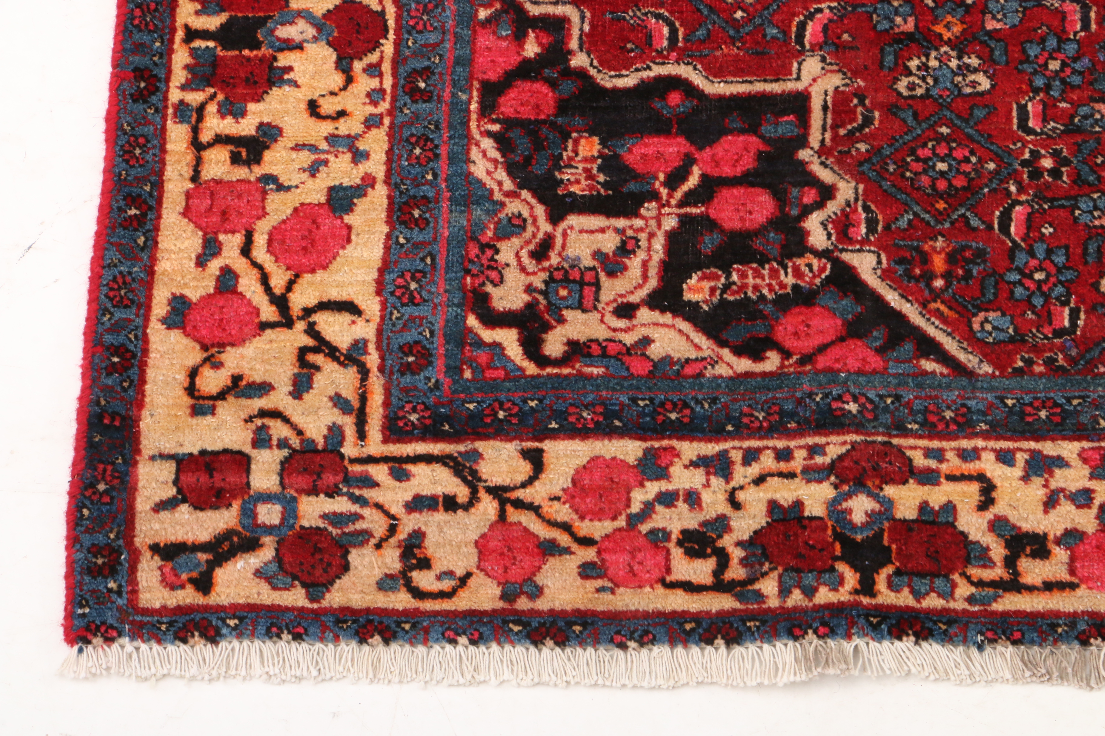 Hand-Knotted Persian Bijar Area Rug