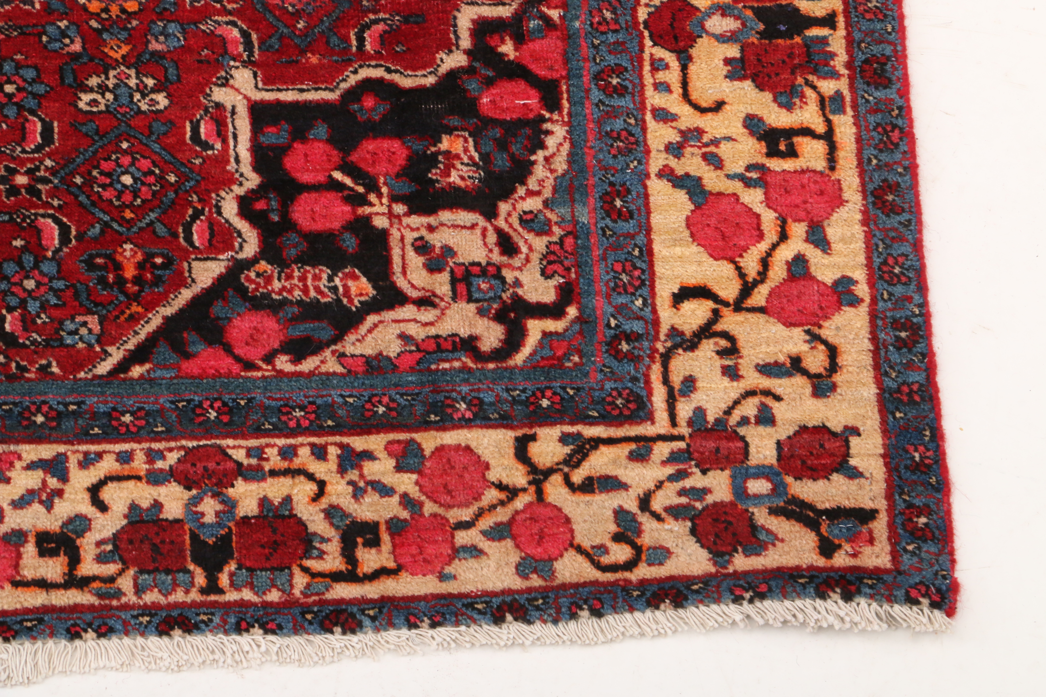 Hand-Knotted Persian Bijar Area Rug