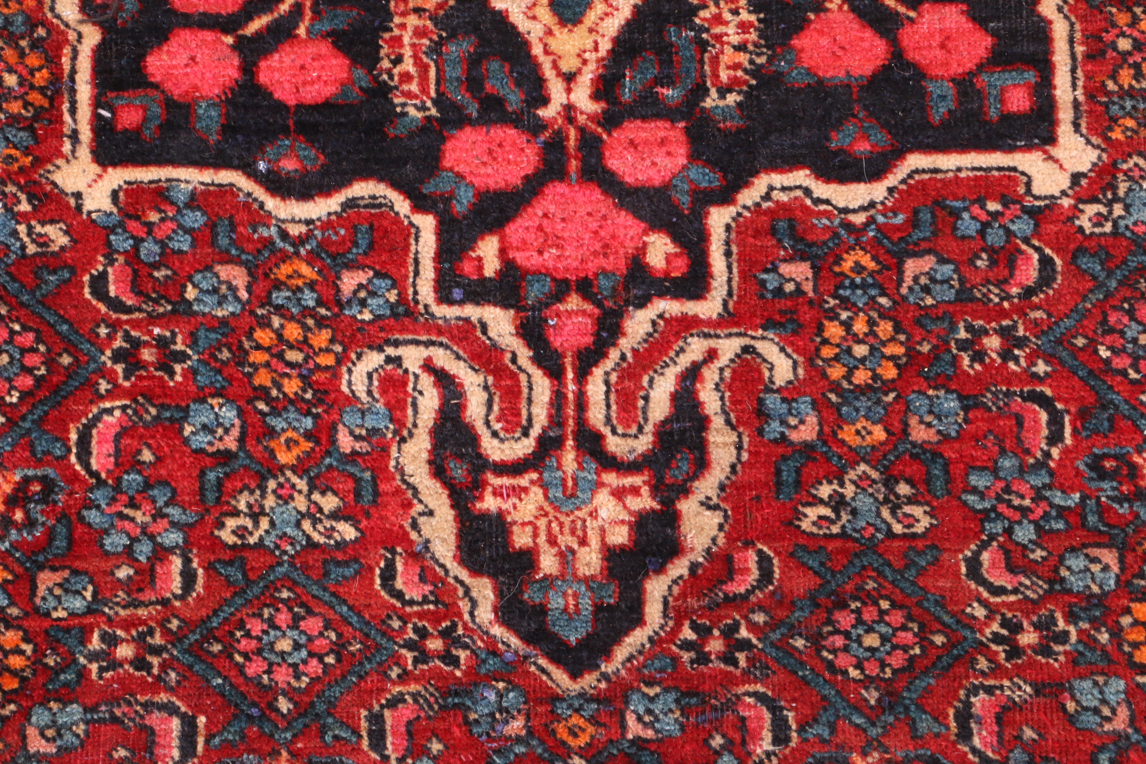 Hand-Knotted Persian Bijar Area Rug