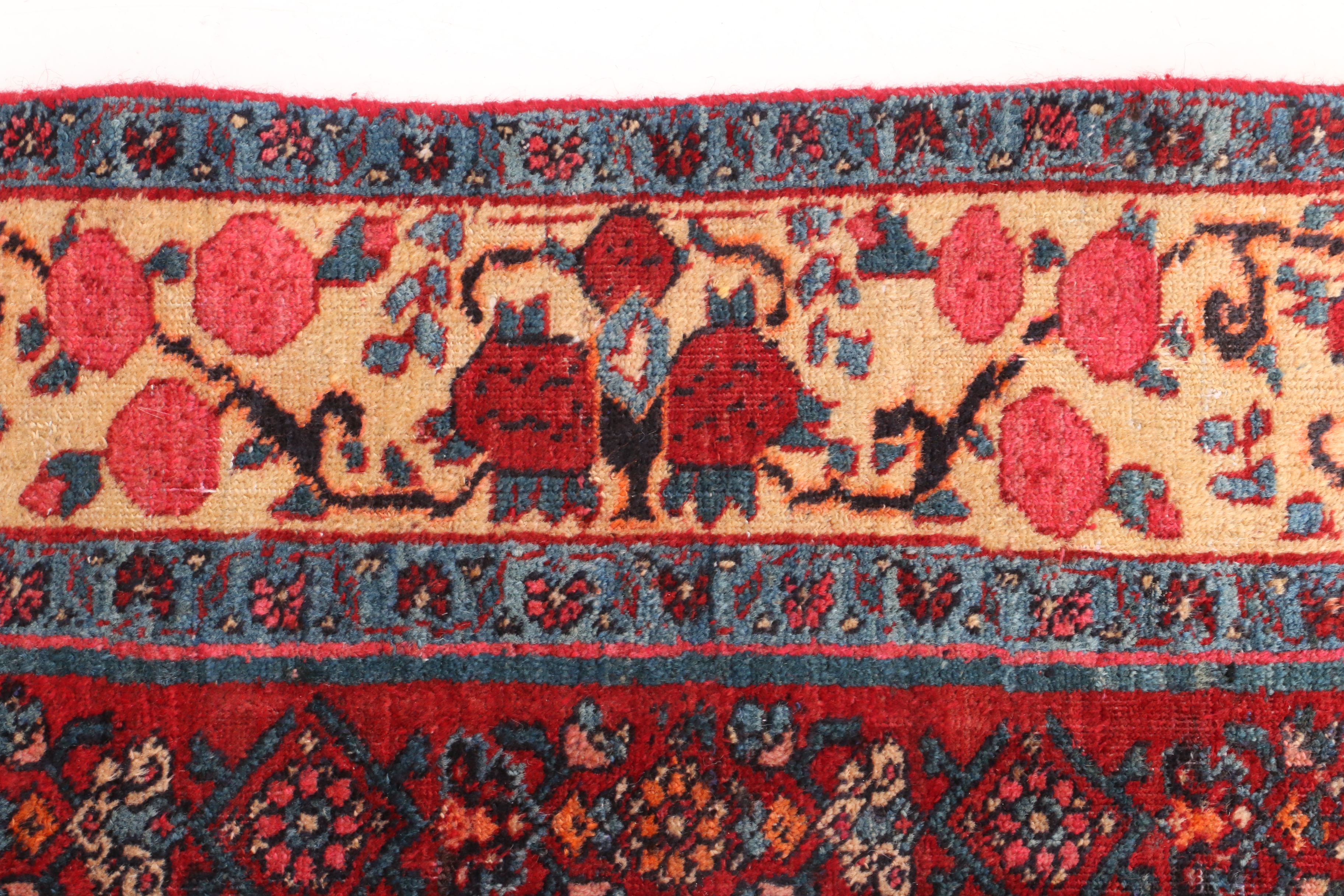 Hand-Knotted Persian Bijar Area Rug