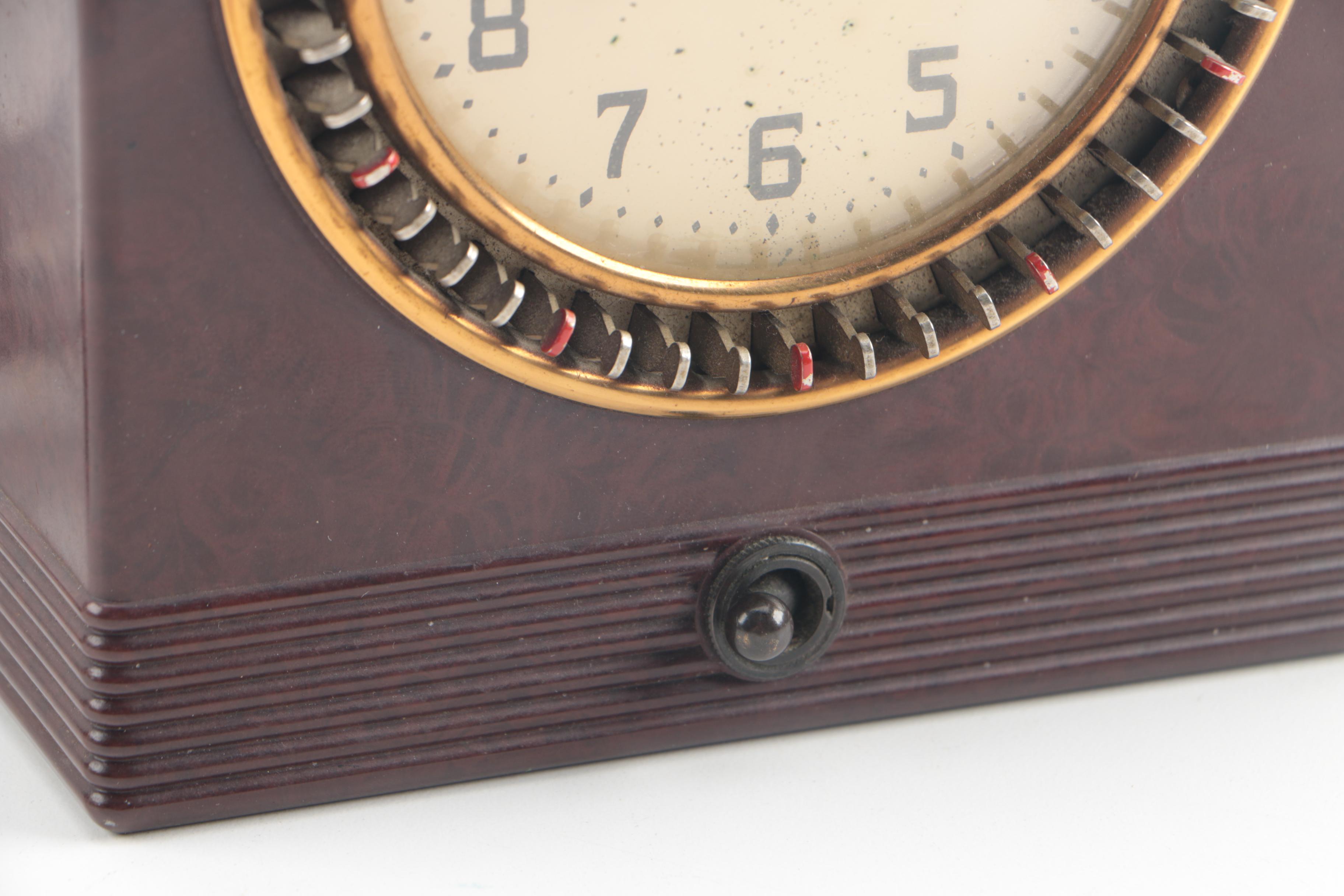 Vintage Bakelite and Telechron and General Electric Shelf Clocks and Timer Clock