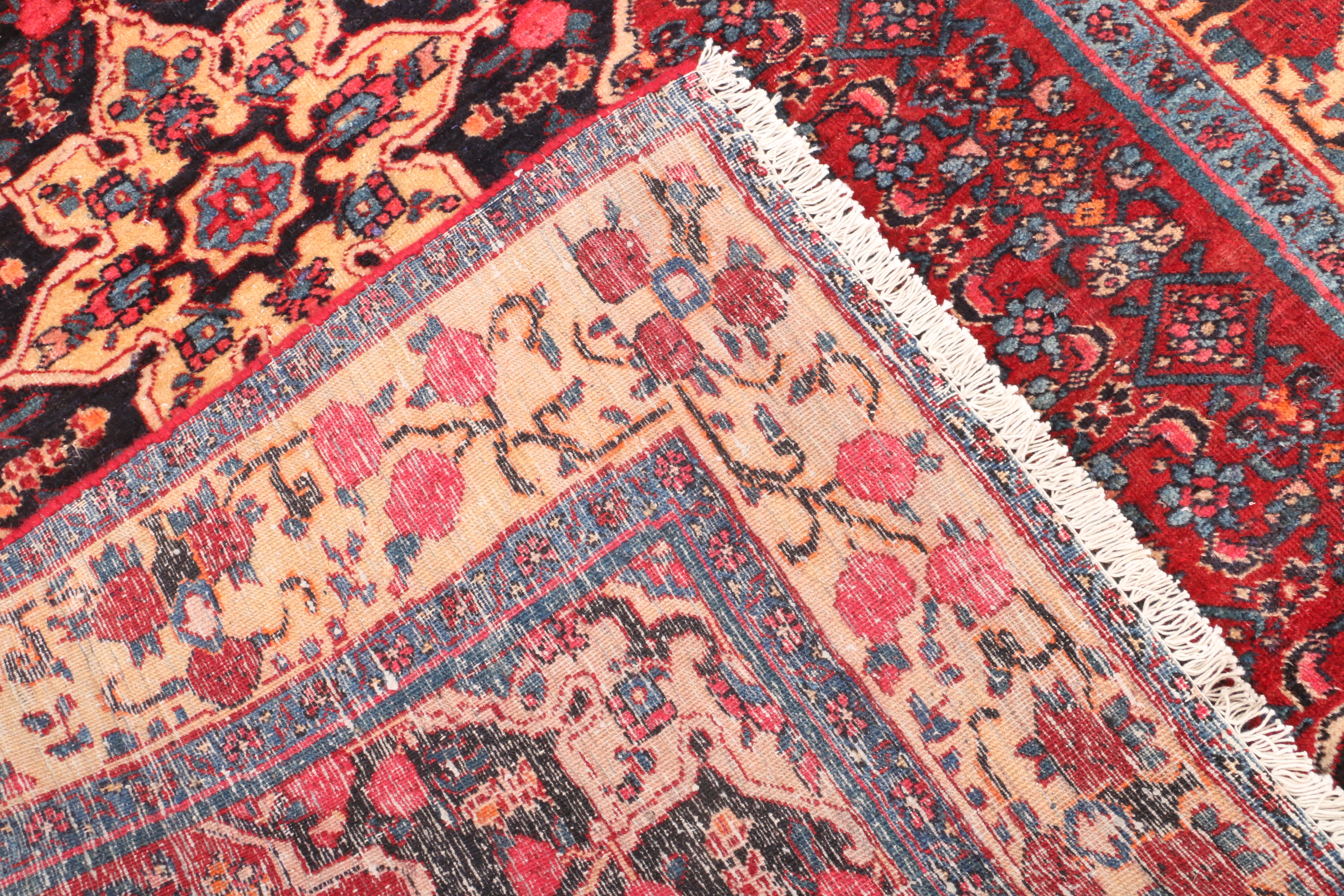 Hand-Knotted Persian Bijar Area Rug