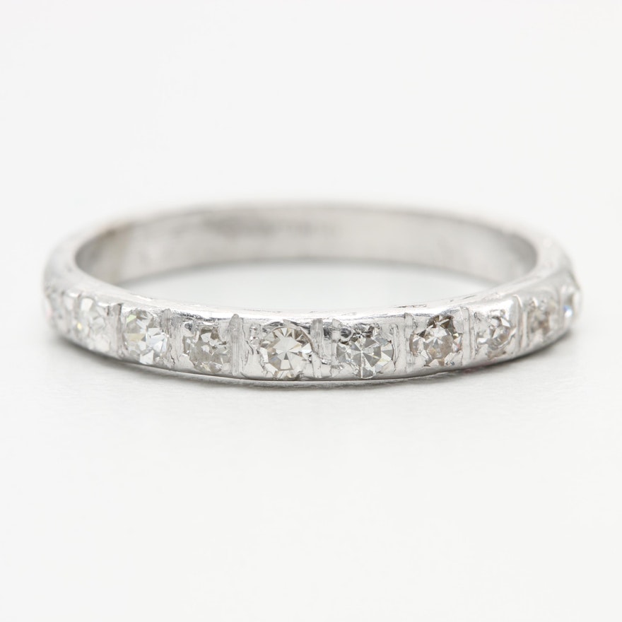 Platinum Diamond Band Ring