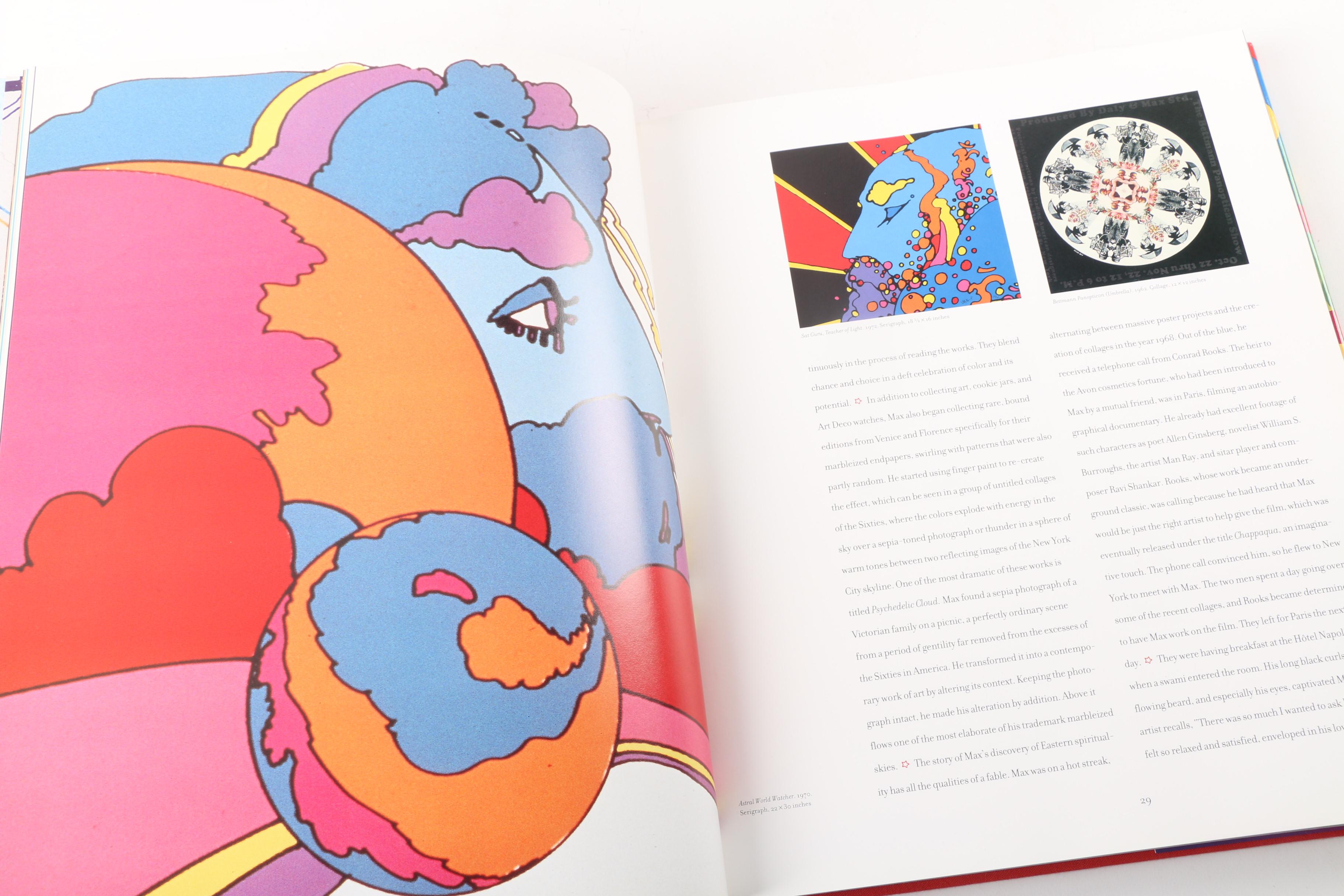 Signed "The Art of Peter Max" Books with Postcard