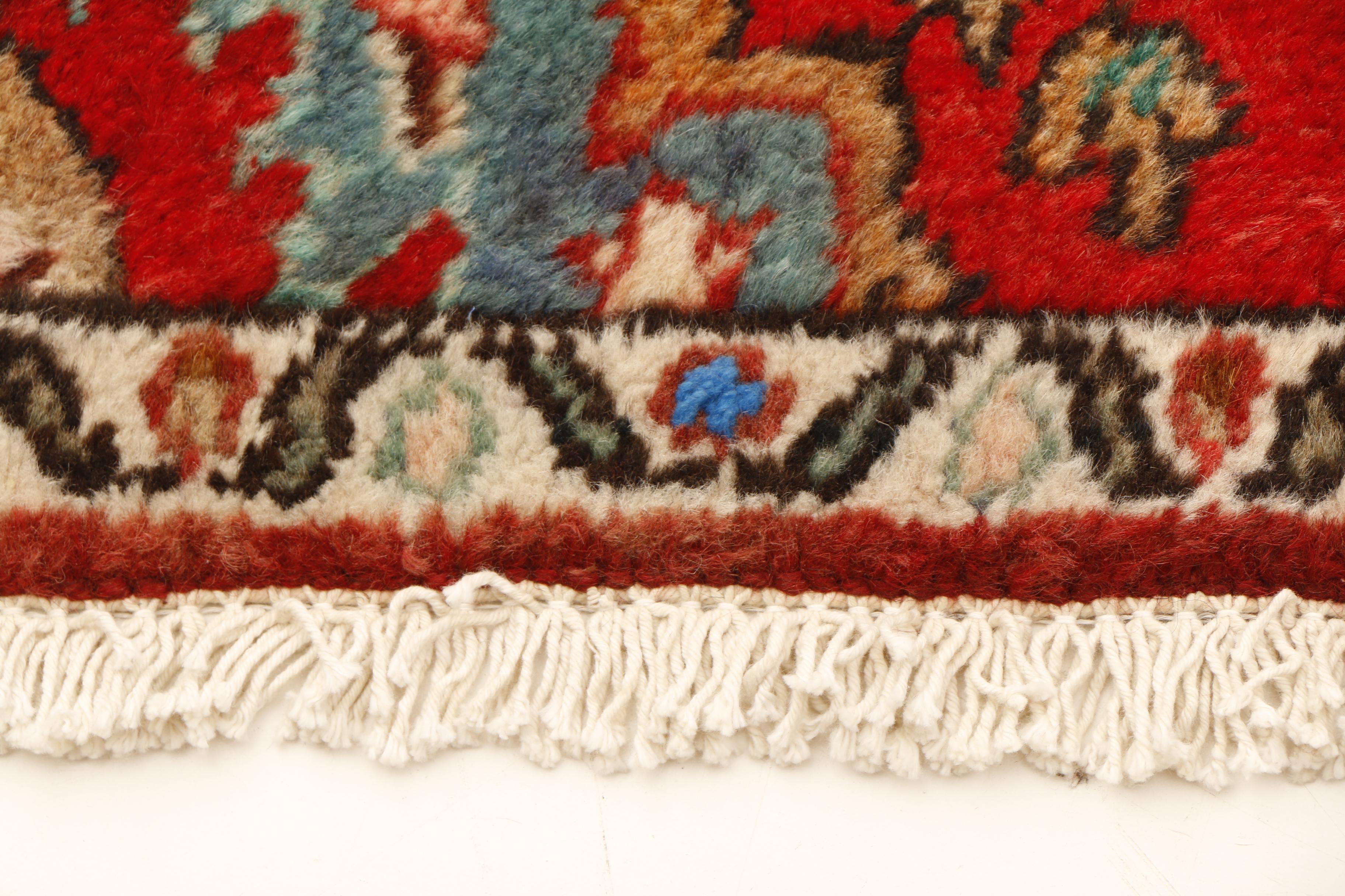 Hand-Knotted Persian Hamadan Carpet Runner