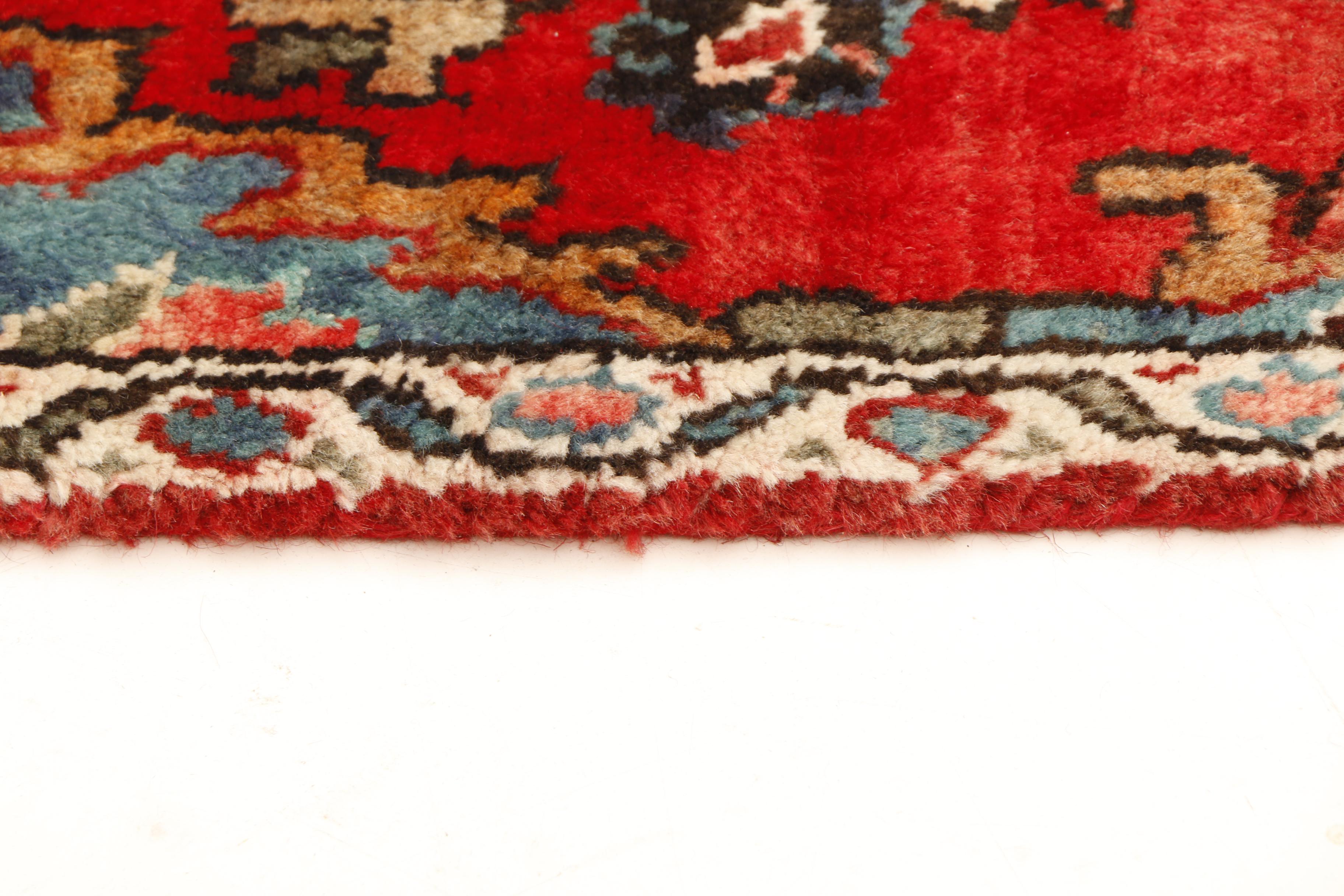 Hand-Knotted Persian Hamadan Carpet Runner