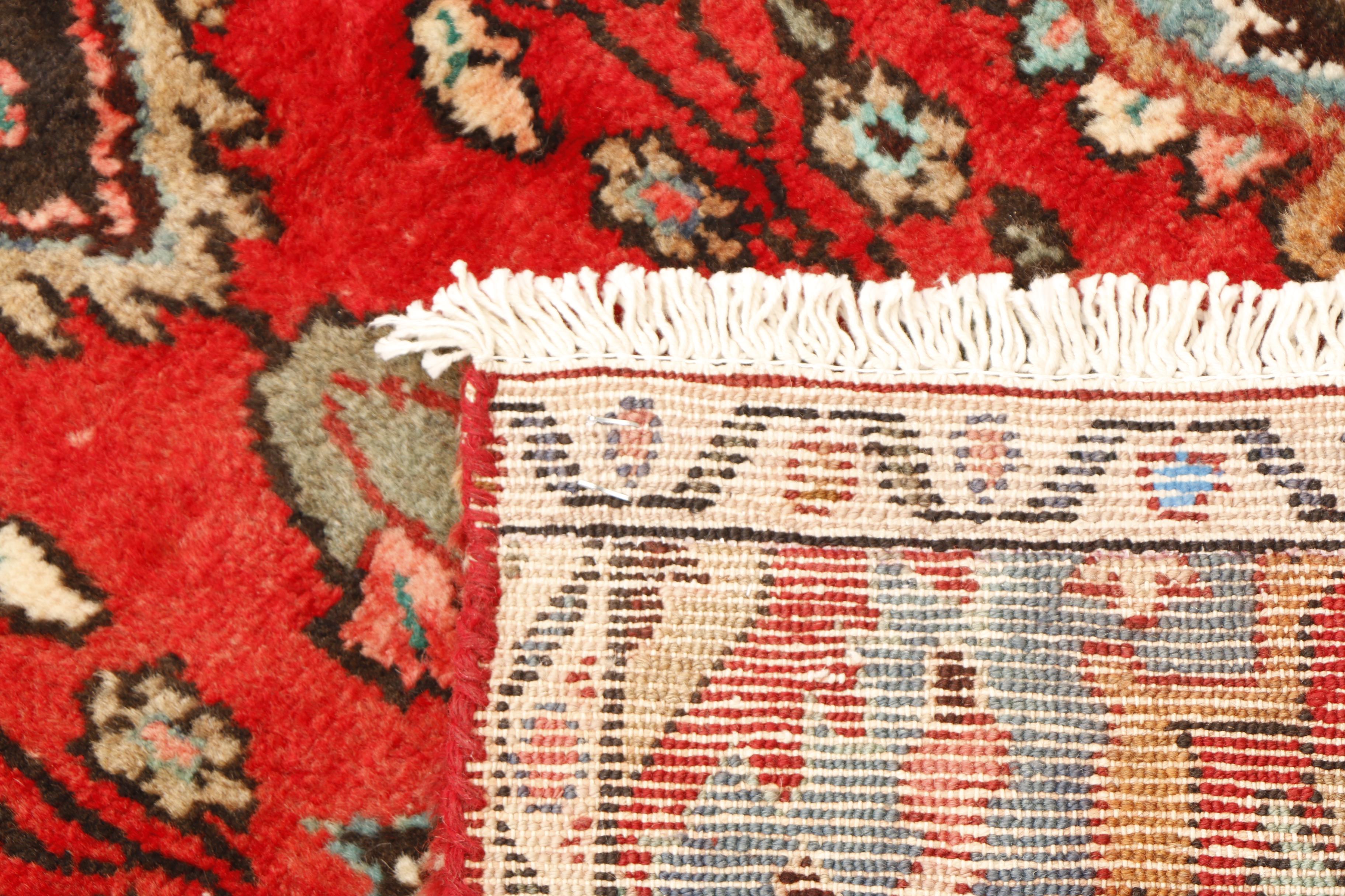 Hand-Knotted Persian Hamadan Carpet Runner
