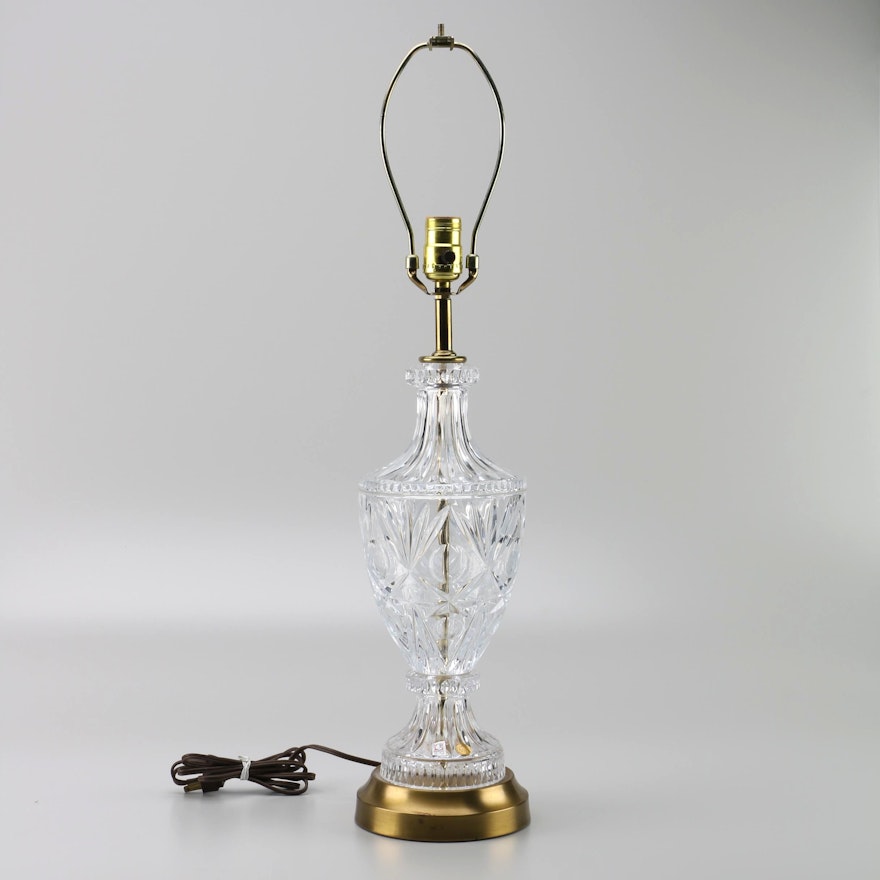 Vintage Italian Crystal Table Lamp