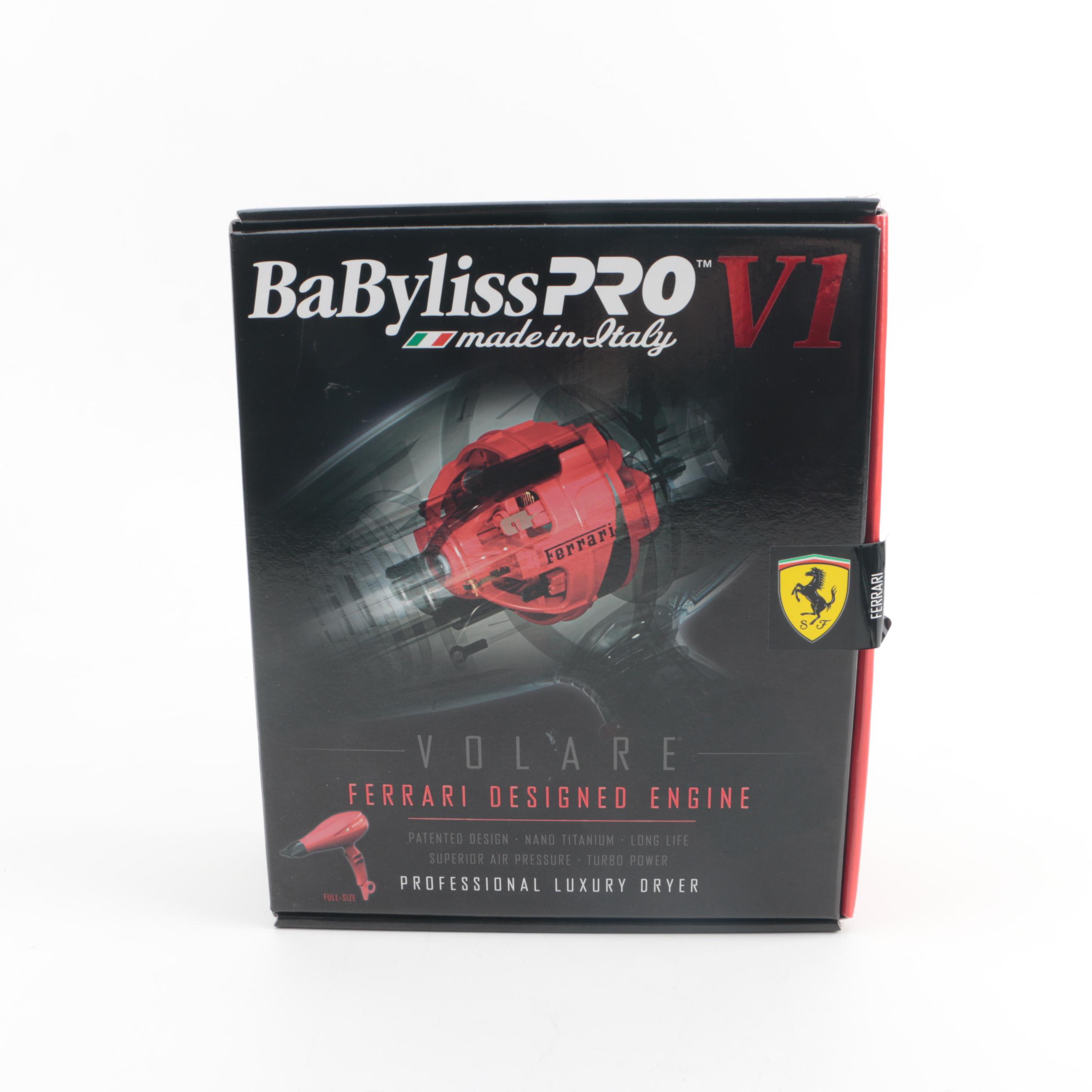 BaByliss Pro Volare V1 Hair Dryer with Ferrari Designed Engine