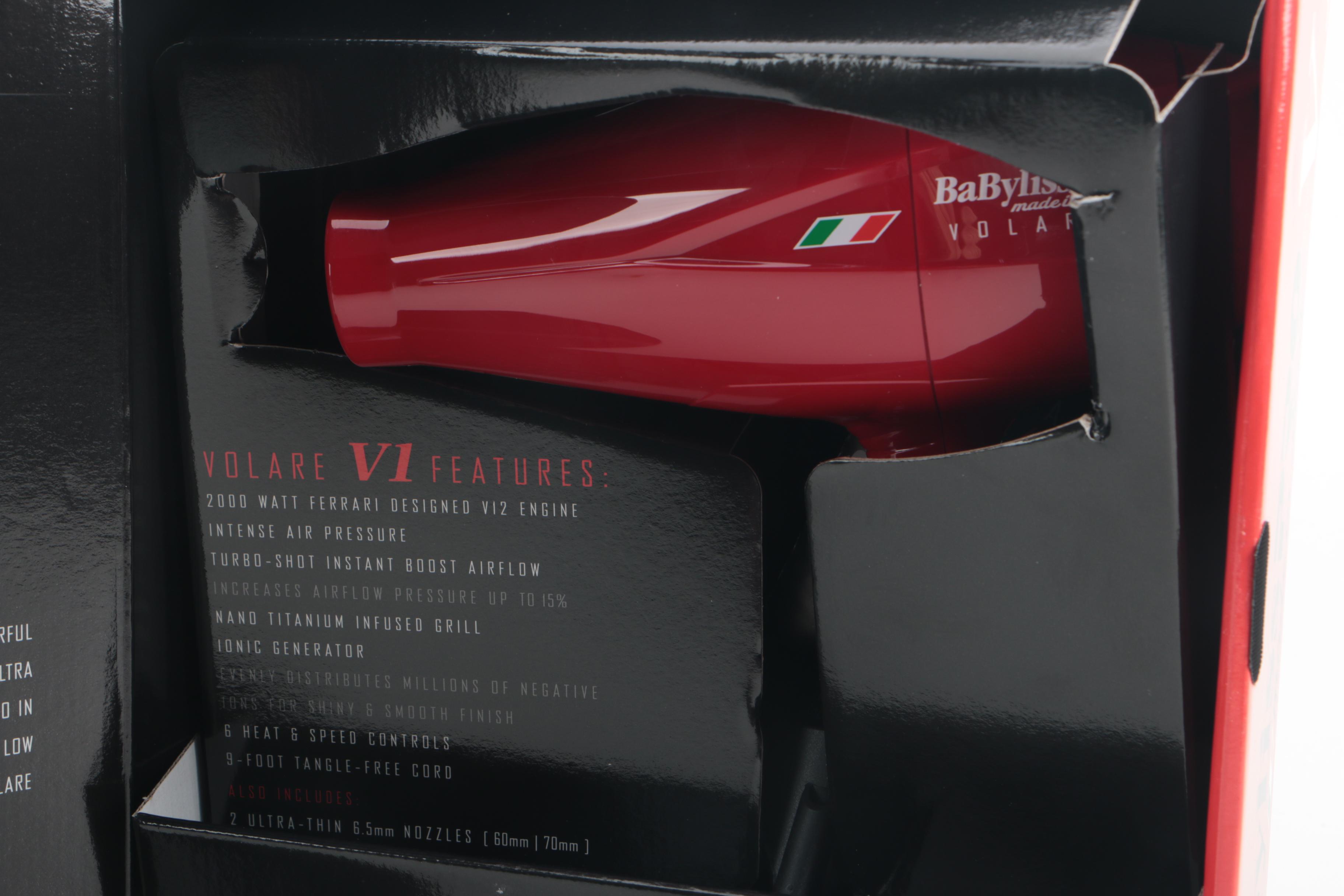 BaByliss Pro Volare V1 Hair Dryer with Ferrari Designed Engine