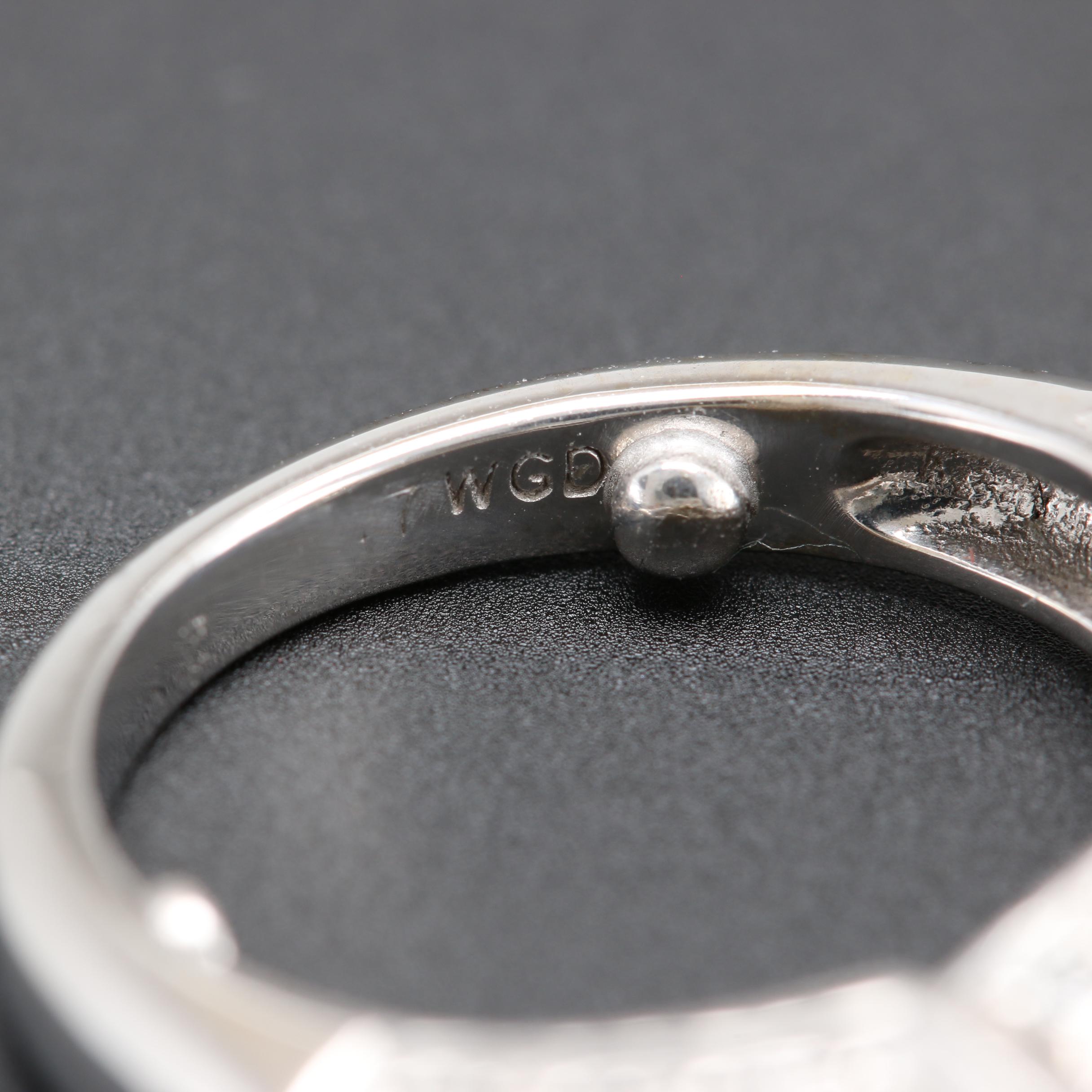 14K White Gold 1.29 CTW Diamond Ring