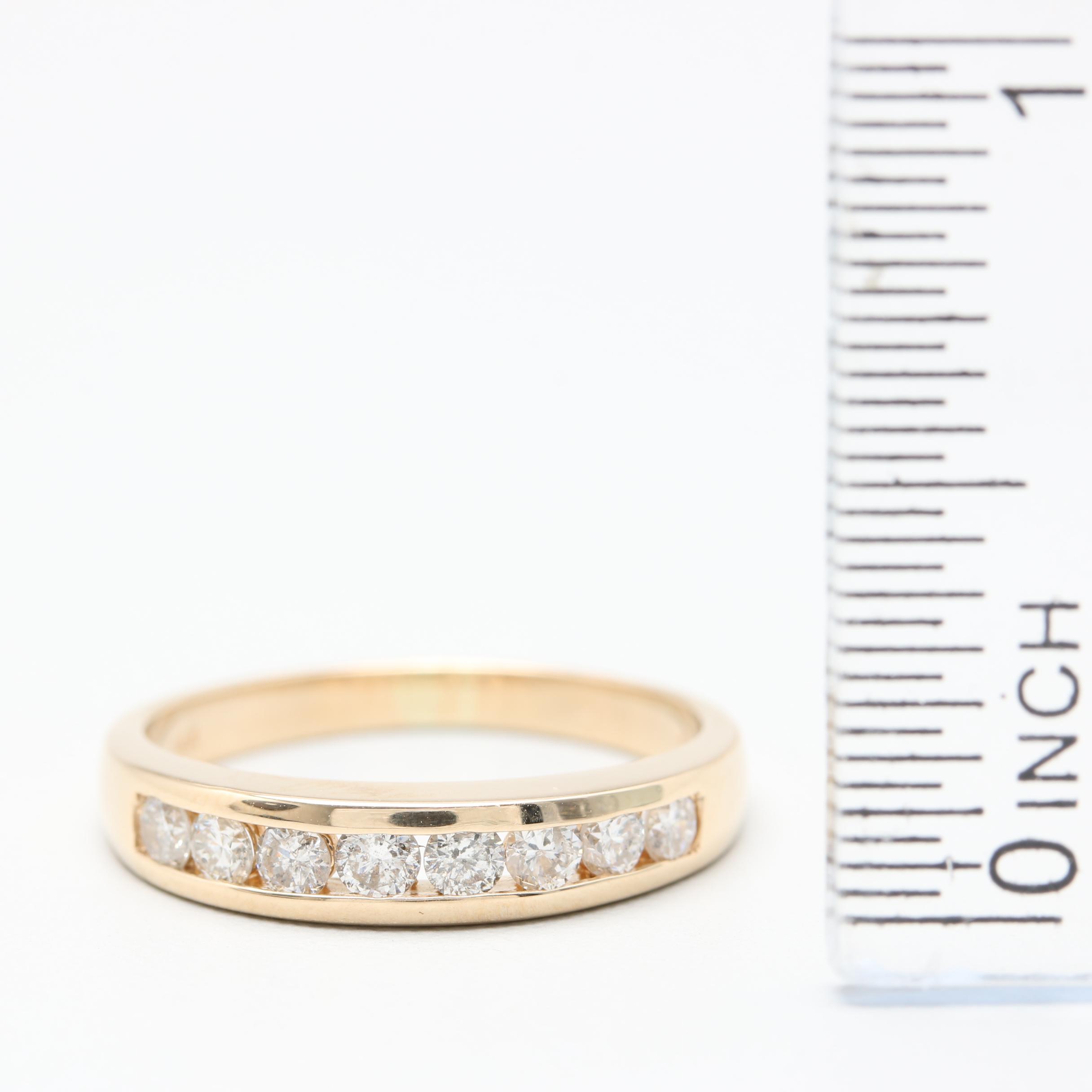 14K Yellow Gold Diamond Ring