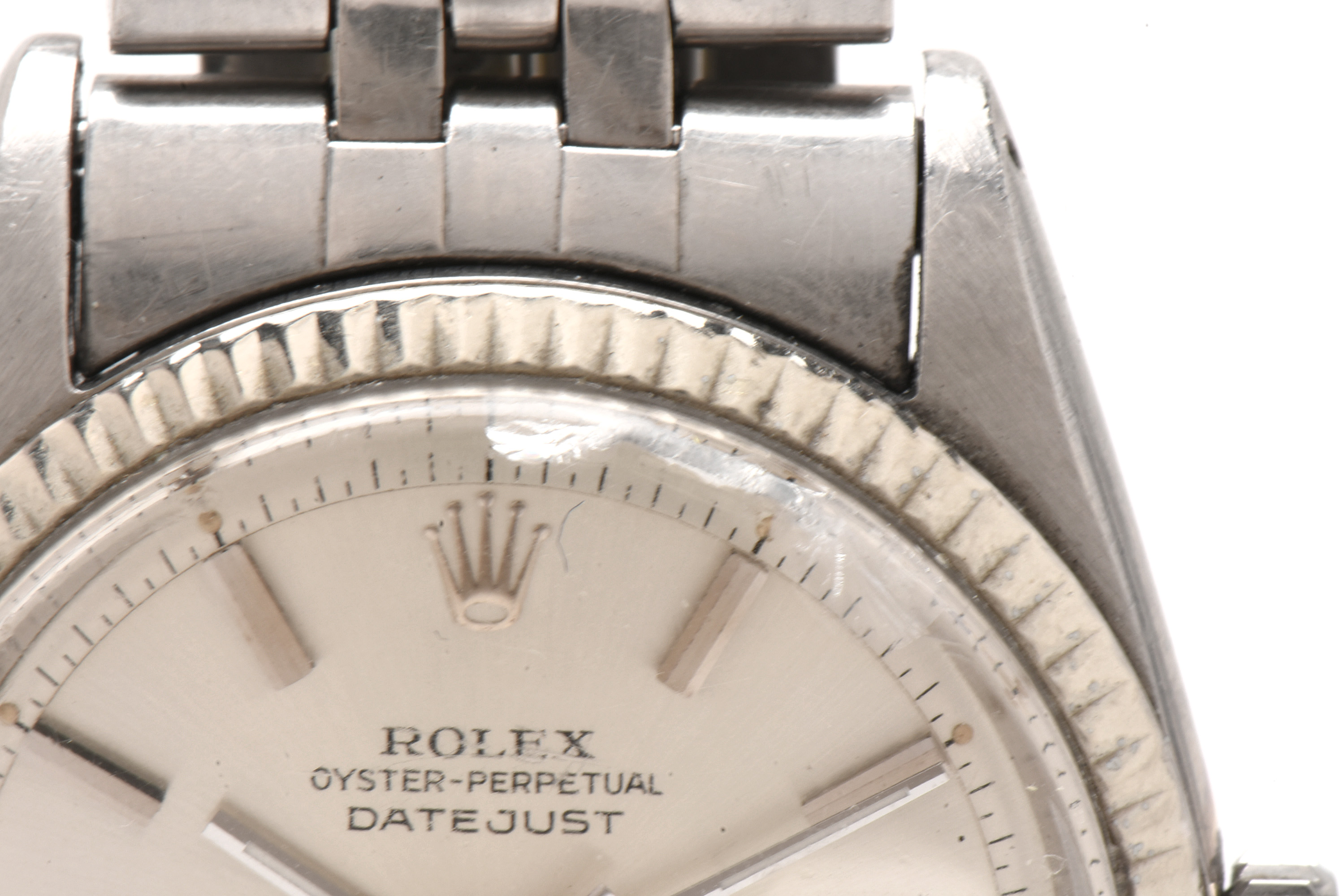 Circa 1967 Rolex Stainless Steel and 14K White Gold Watch
