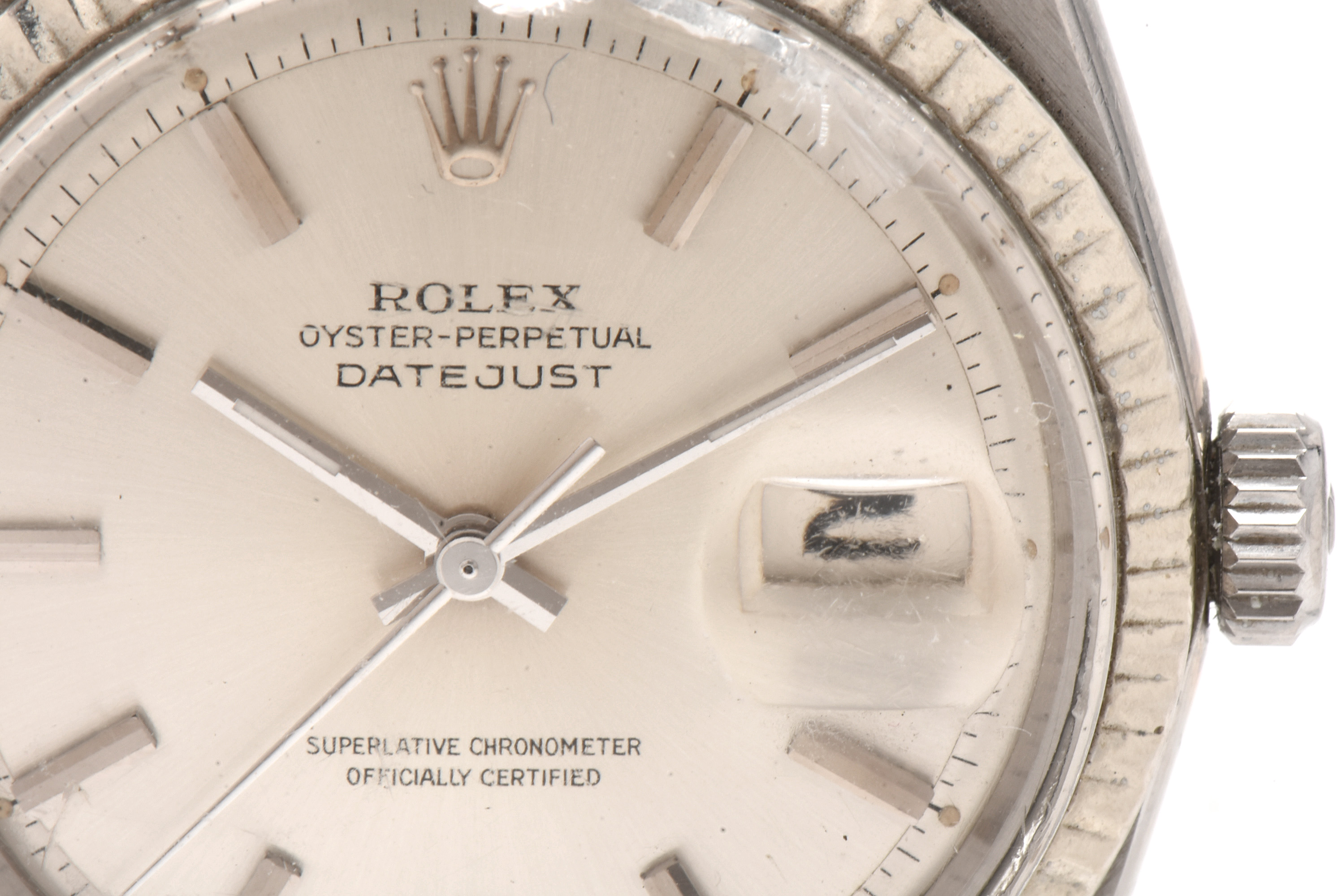 Circa 1967 Rolex Stainless Steel and 14K White Gold Watch