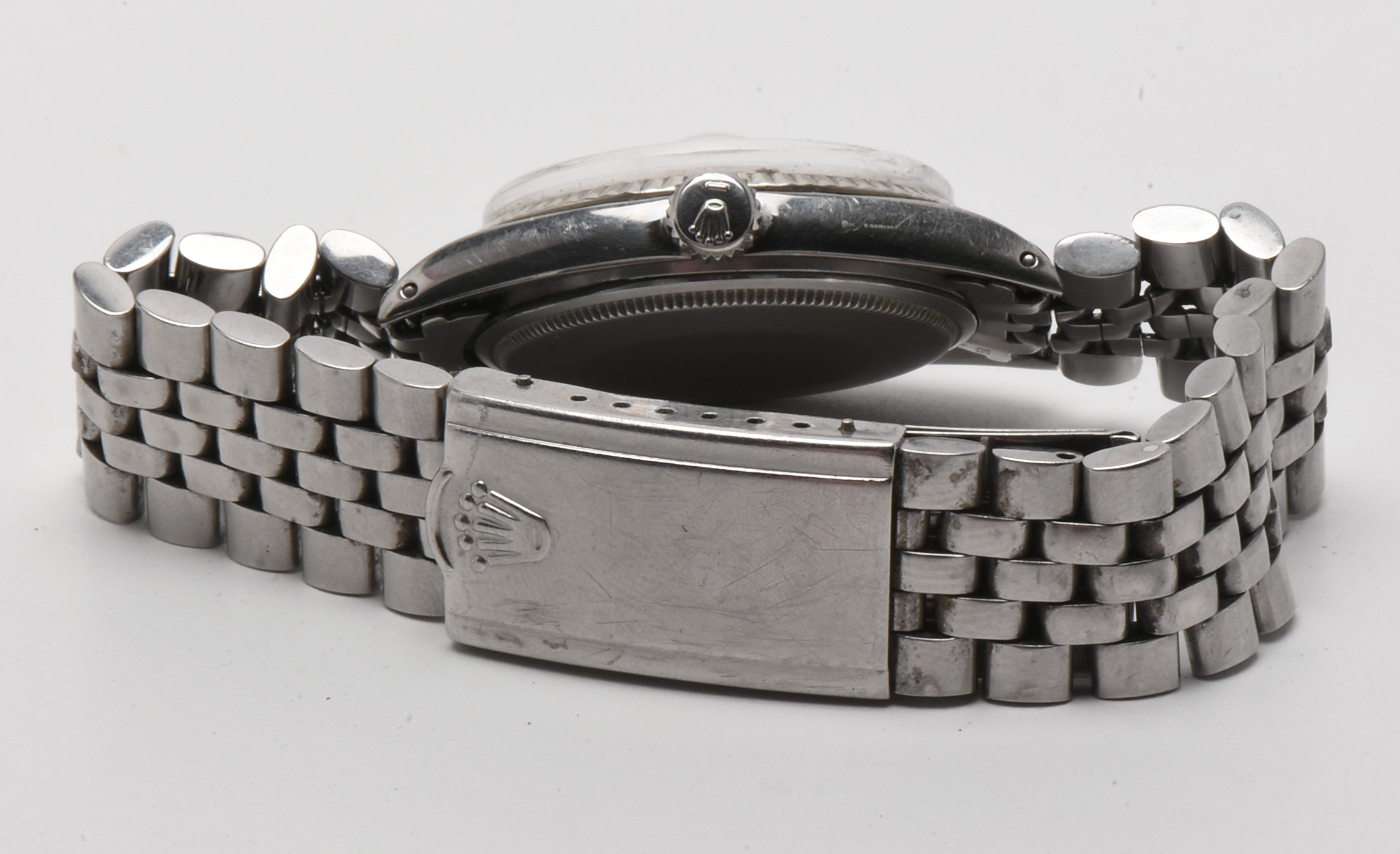 Circa 1967 Rolex Stainless Steel and 14K White Gold Watch