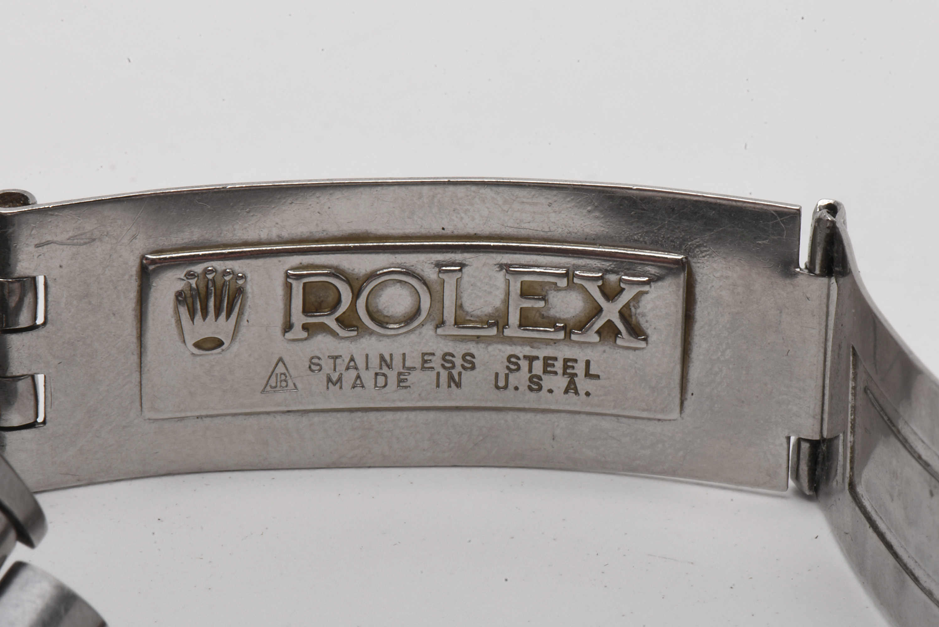 Circa 1967 Rolex Stainless Steel and 14K White Gold Watch