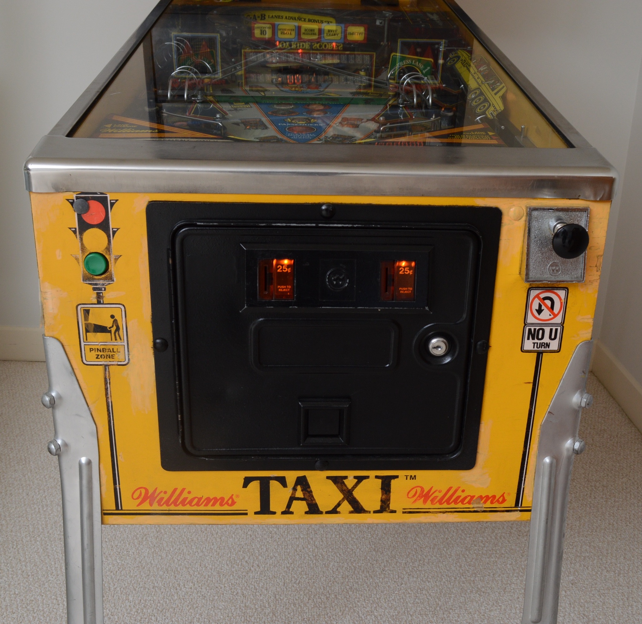 Retro 1988 Williams "Taxi" Pinball Machine