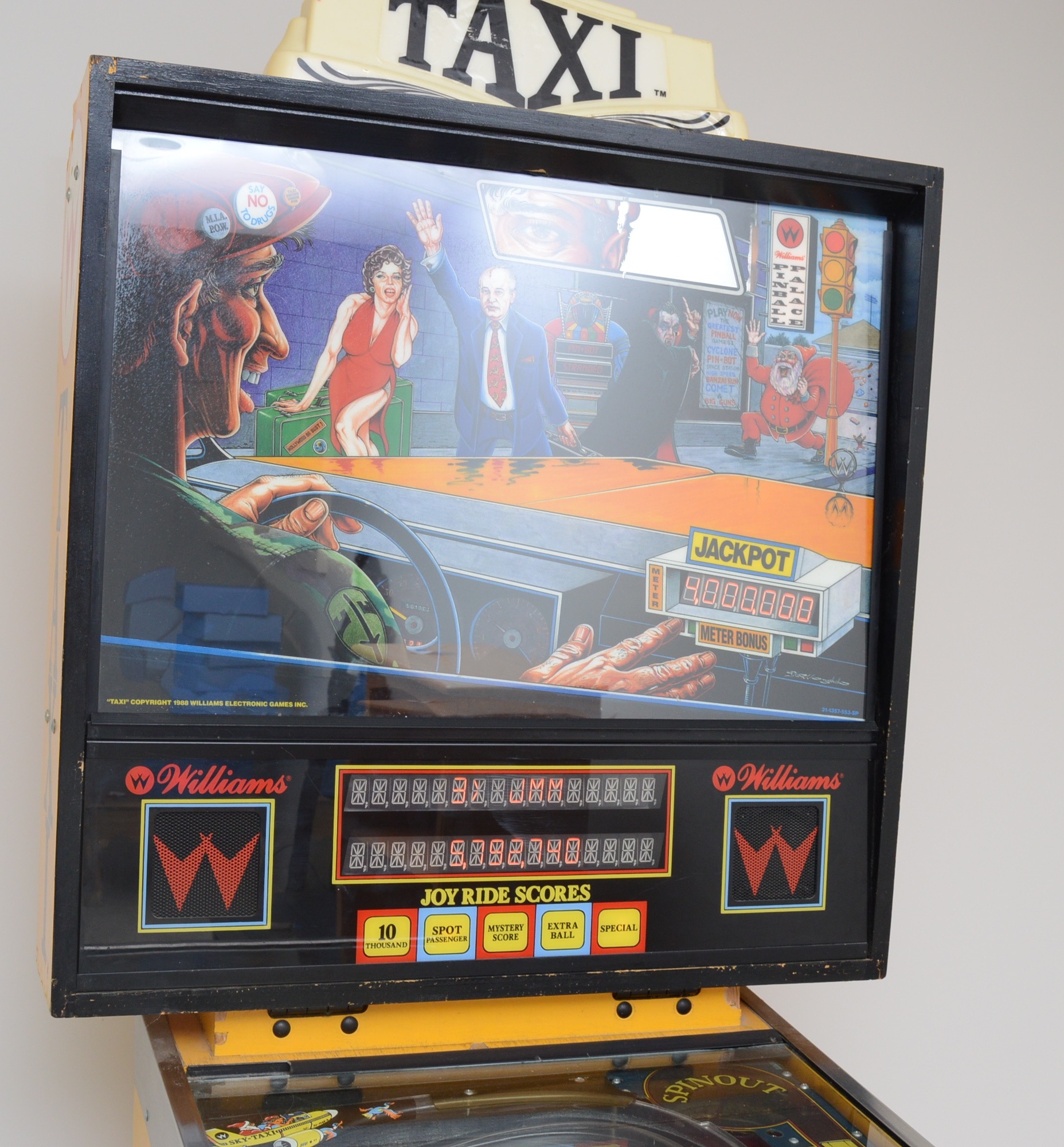 Retro 1988 Williams "Taxi" Pinball Machine