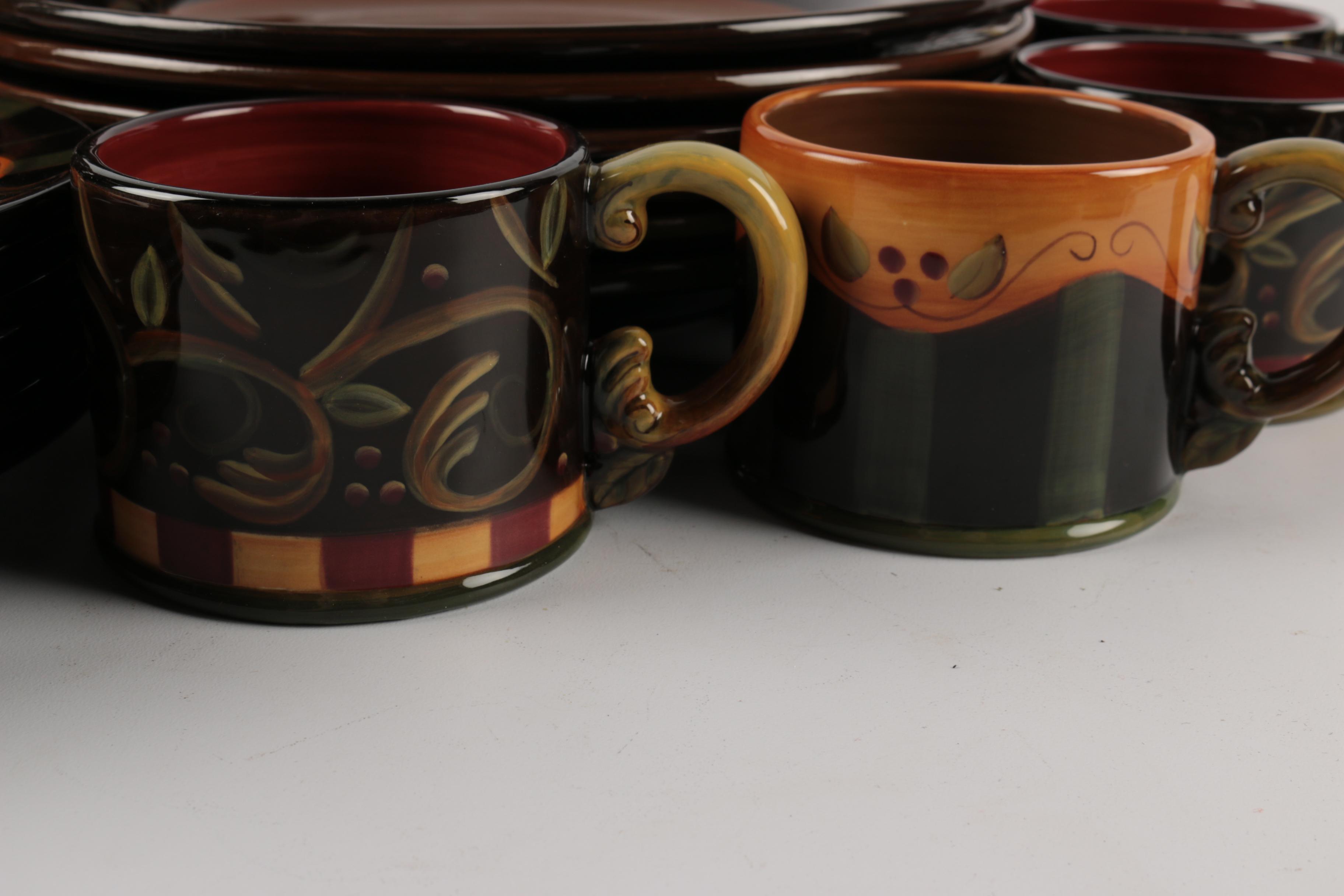 Deb Hrabik for Demdaco "Chocolate Berries" Dinnerware