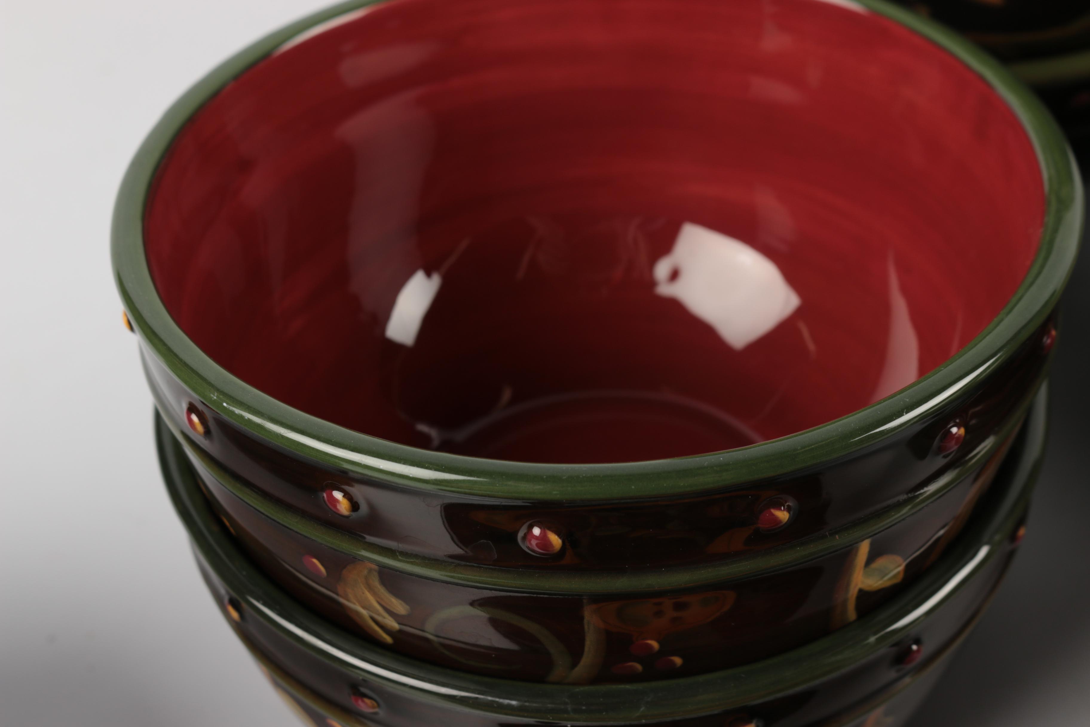 Deb Hrabik for Demdaco "Chocolate Berries" Dinnerware
