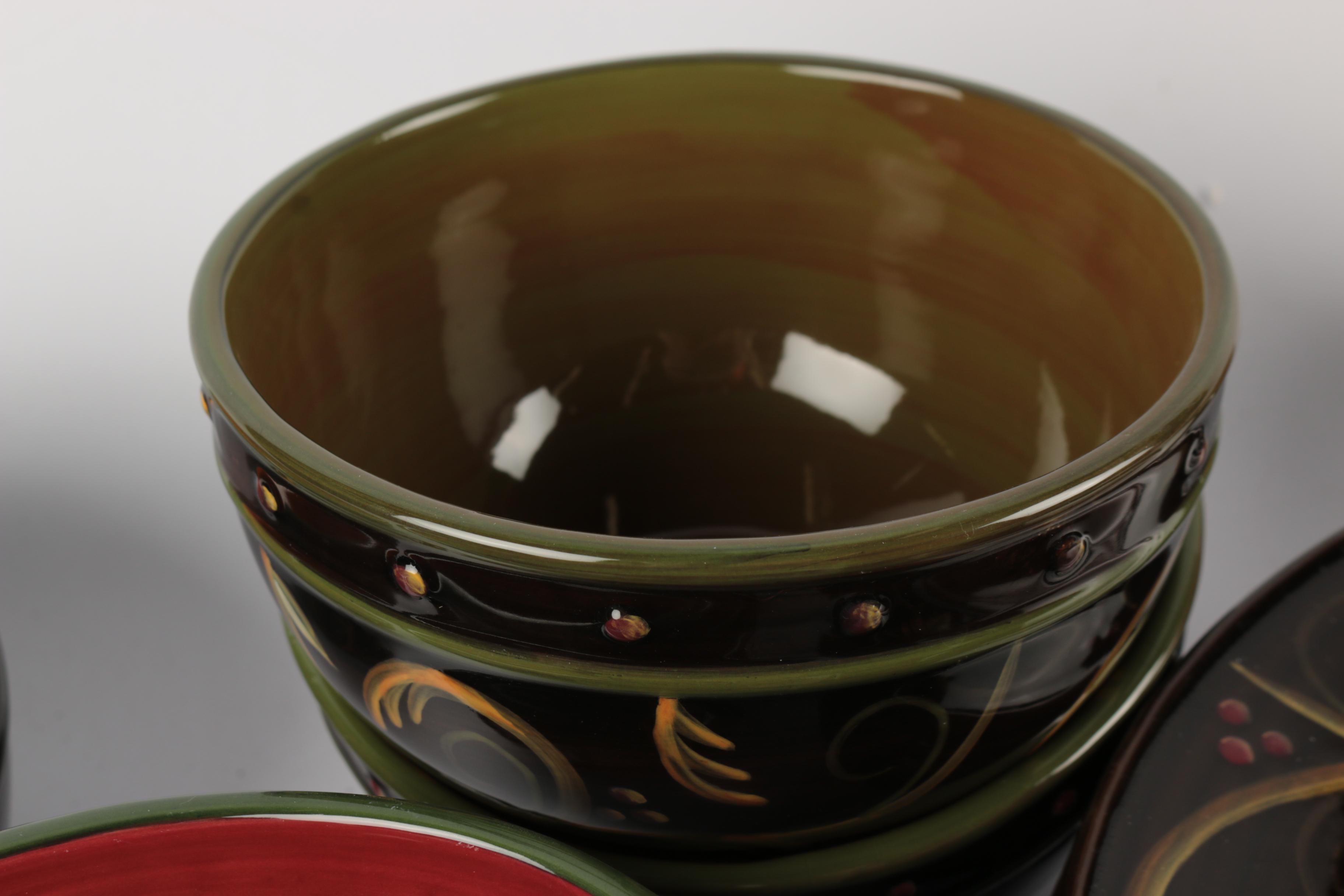 Deb Hrabik for Demdaco "Chocolate Berries" Dinnerware