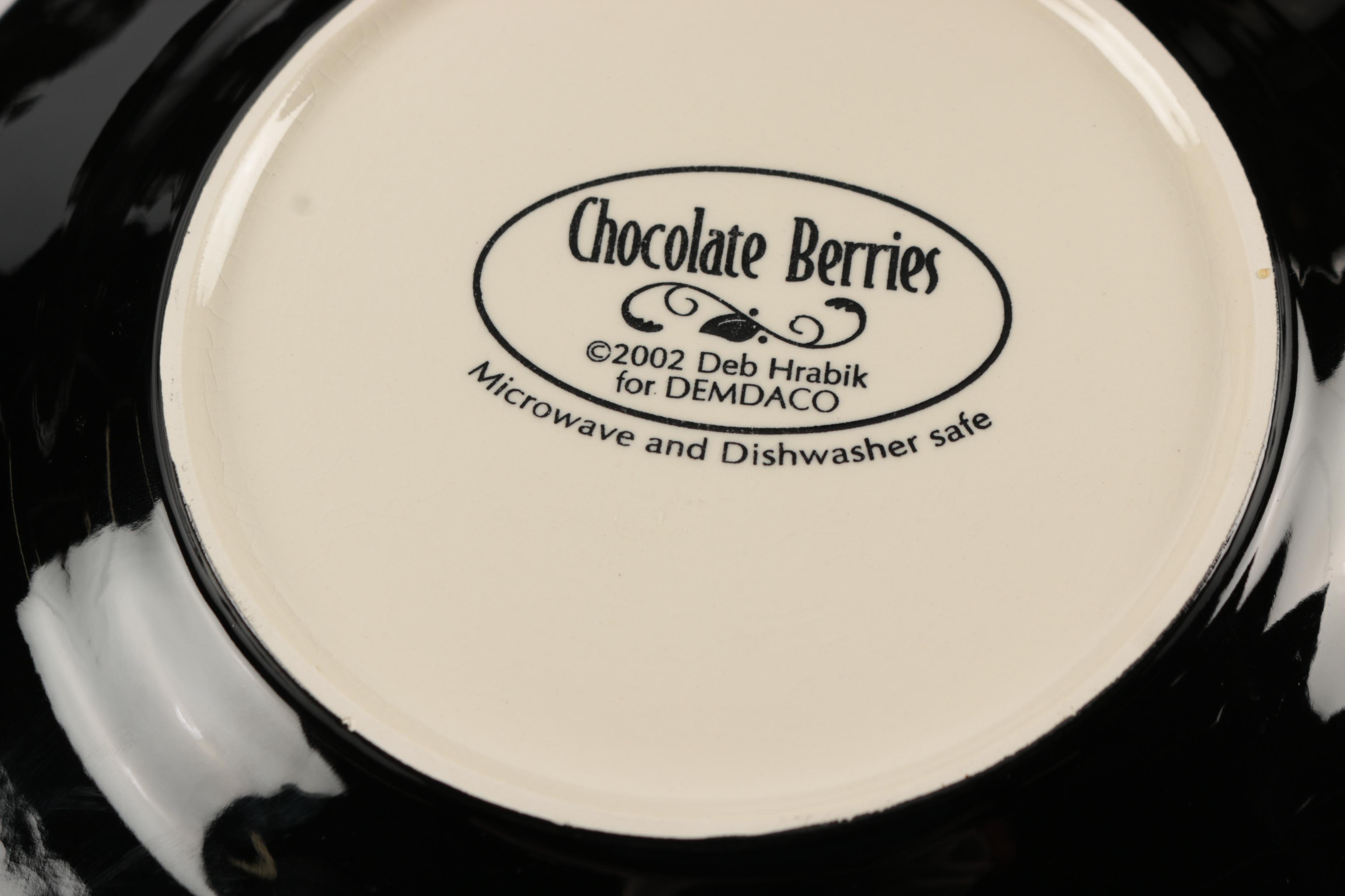 Deb Hrabik for Demdaco "Chocolate Berries" Dinnerware