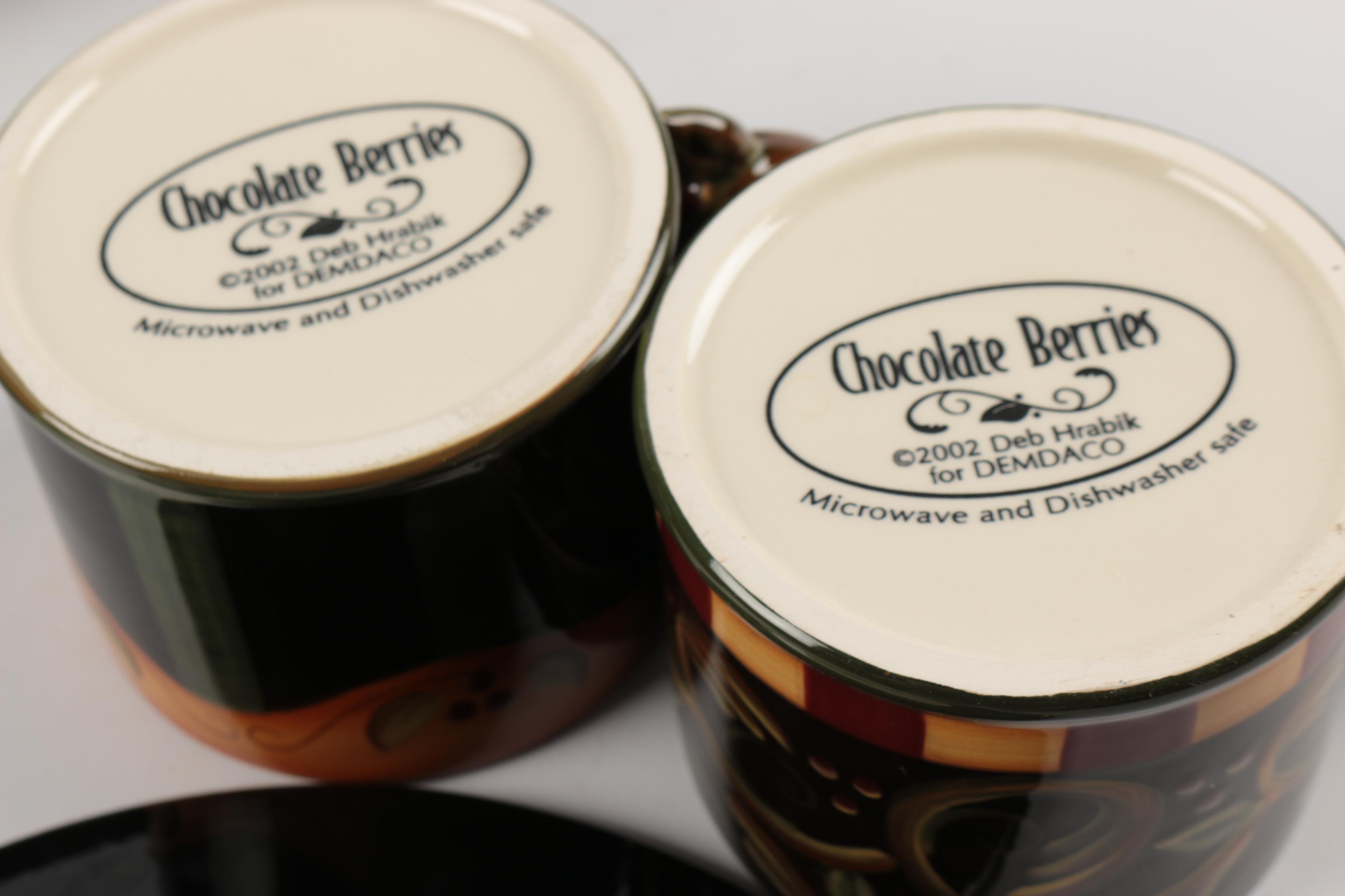 Deb Hrabik for Demdaco "Chocolate Berries" Dinnerware