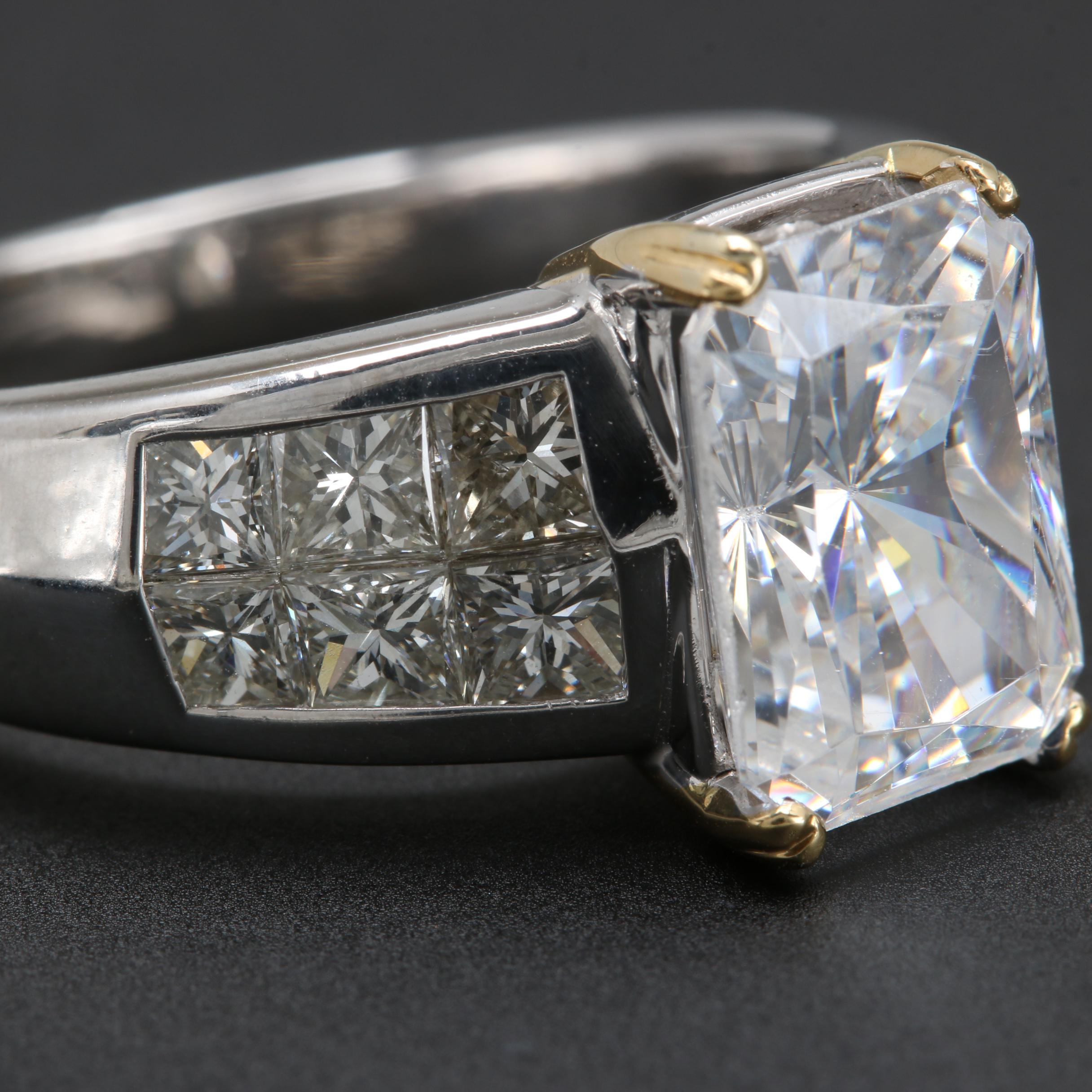 Platinum and 18K White Gold 1.25 CTW Diamond Semi Mount Ring