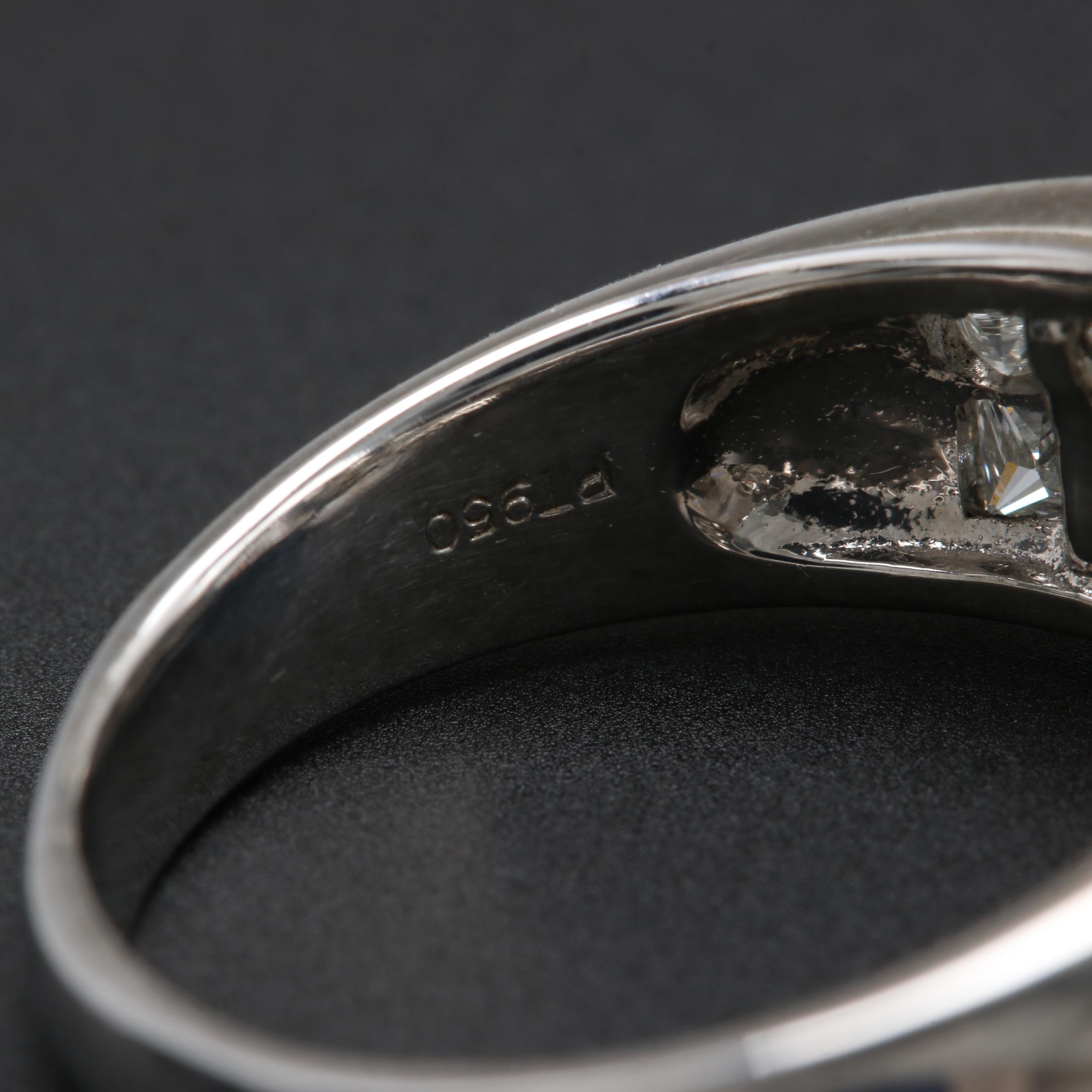 Platinum and 18K White Gold 1.25 CTW Diamond Semi Mount Ring