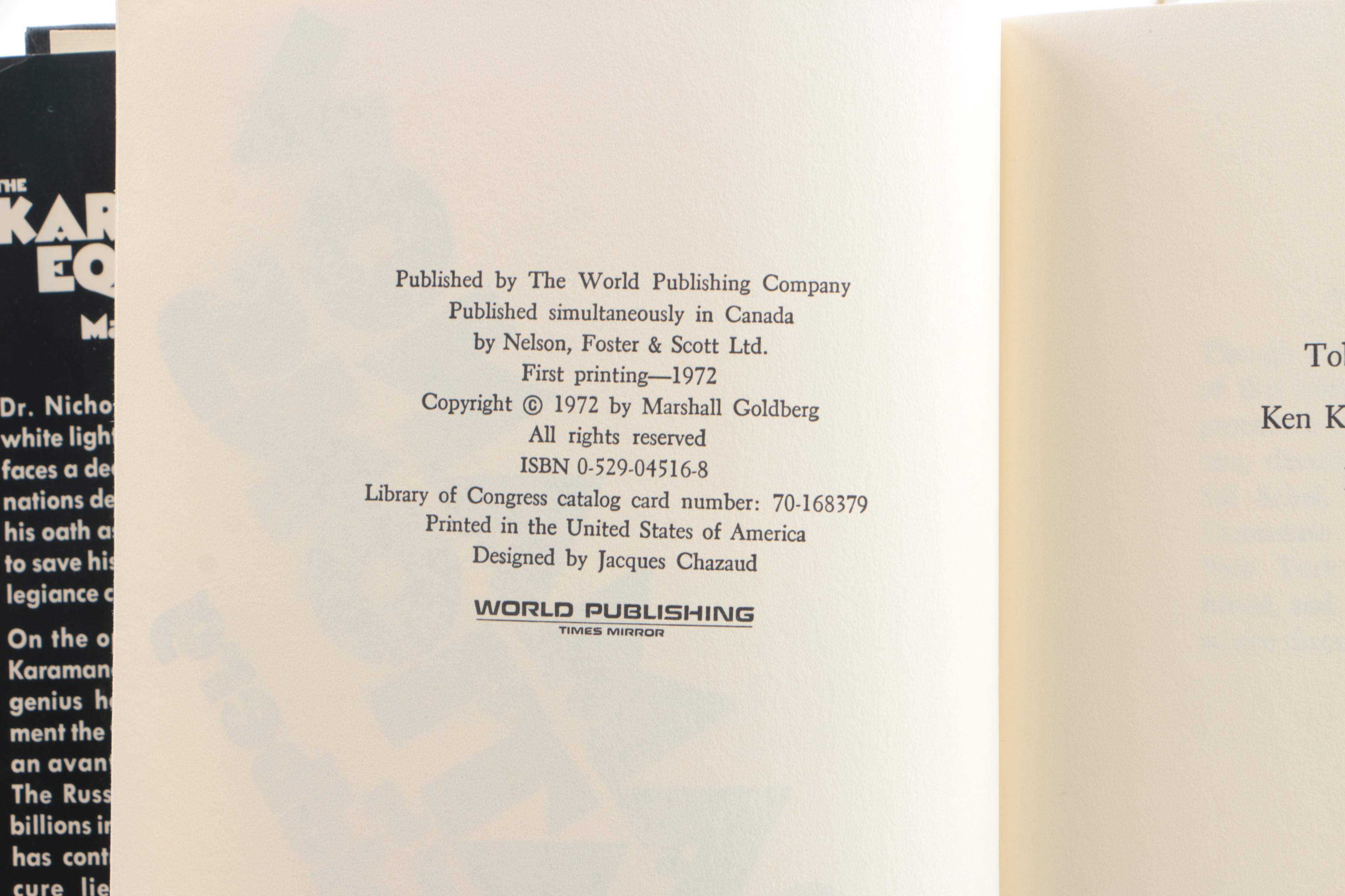 Signed Fiction and Poetry Books including "Looking for Mr. Goodbar" by Rossner