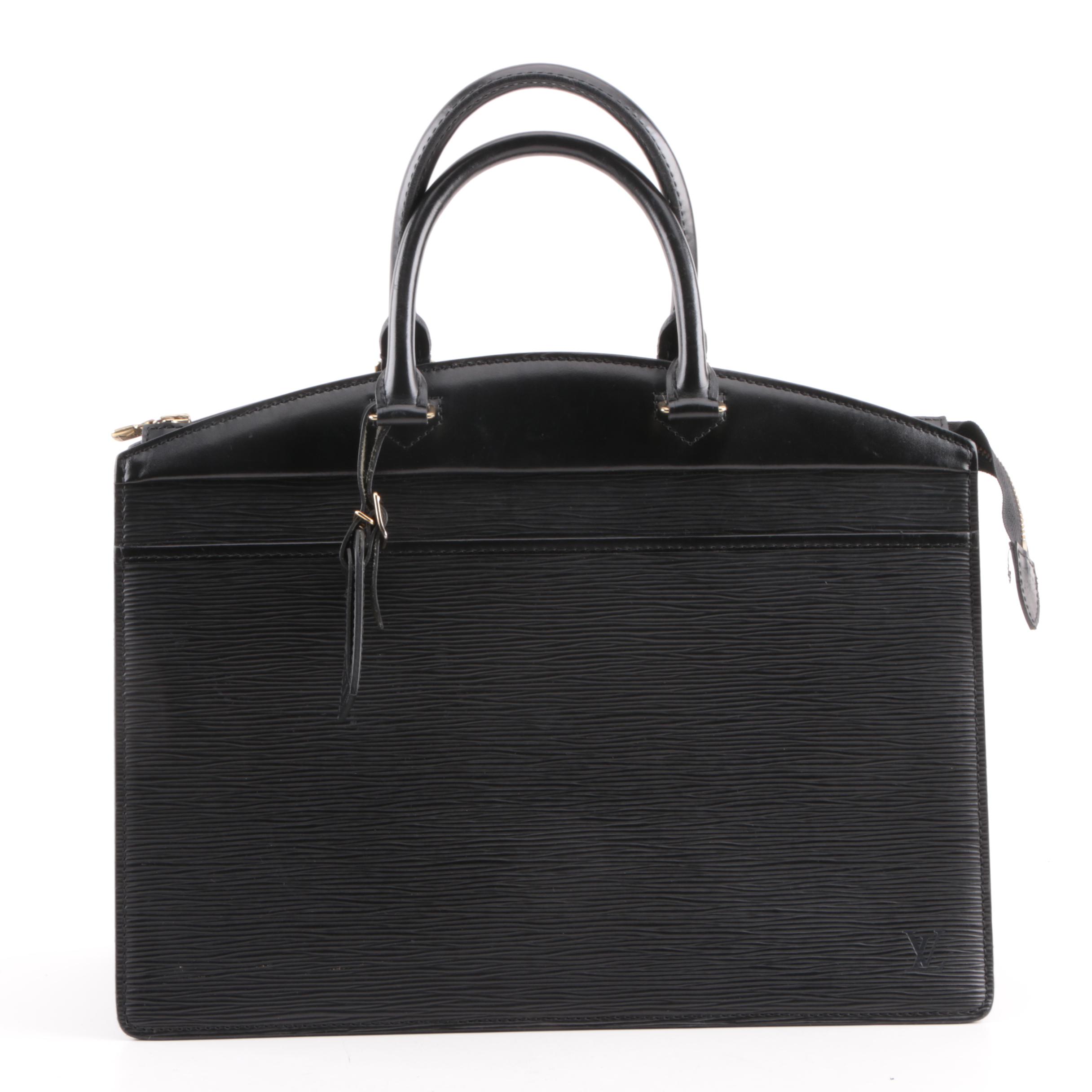 Louis Vuitton Black Epi Leather Riviera Tote