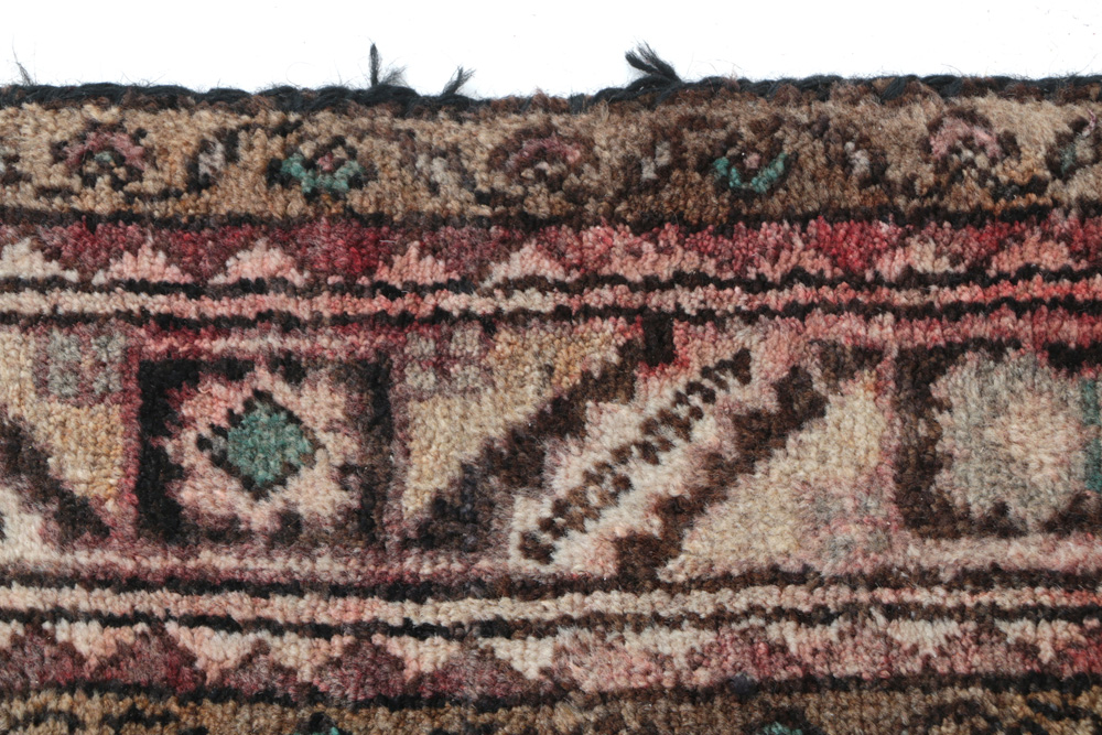 Hand-Knotted Persian Bijar Carpet Runner