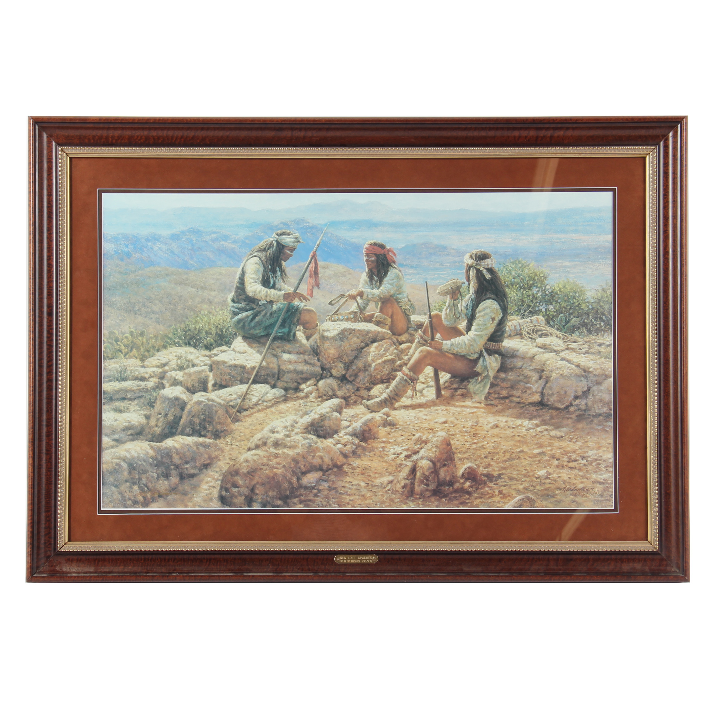 Mark Martensen Limited Edition Offset Lithograph "Renegade Apaches"