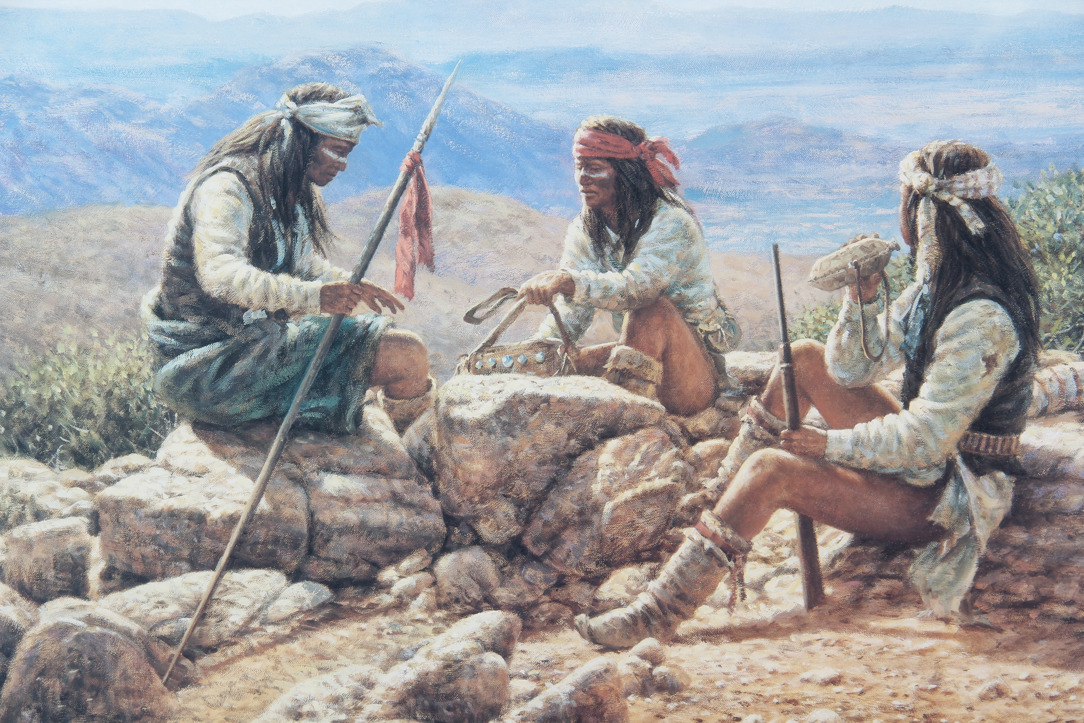 Mark Martensen Limited Edition Offset Lithograph "Renegade Apaches"