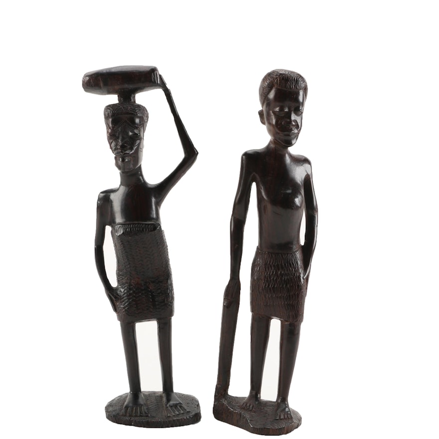East African Style Wood Figures