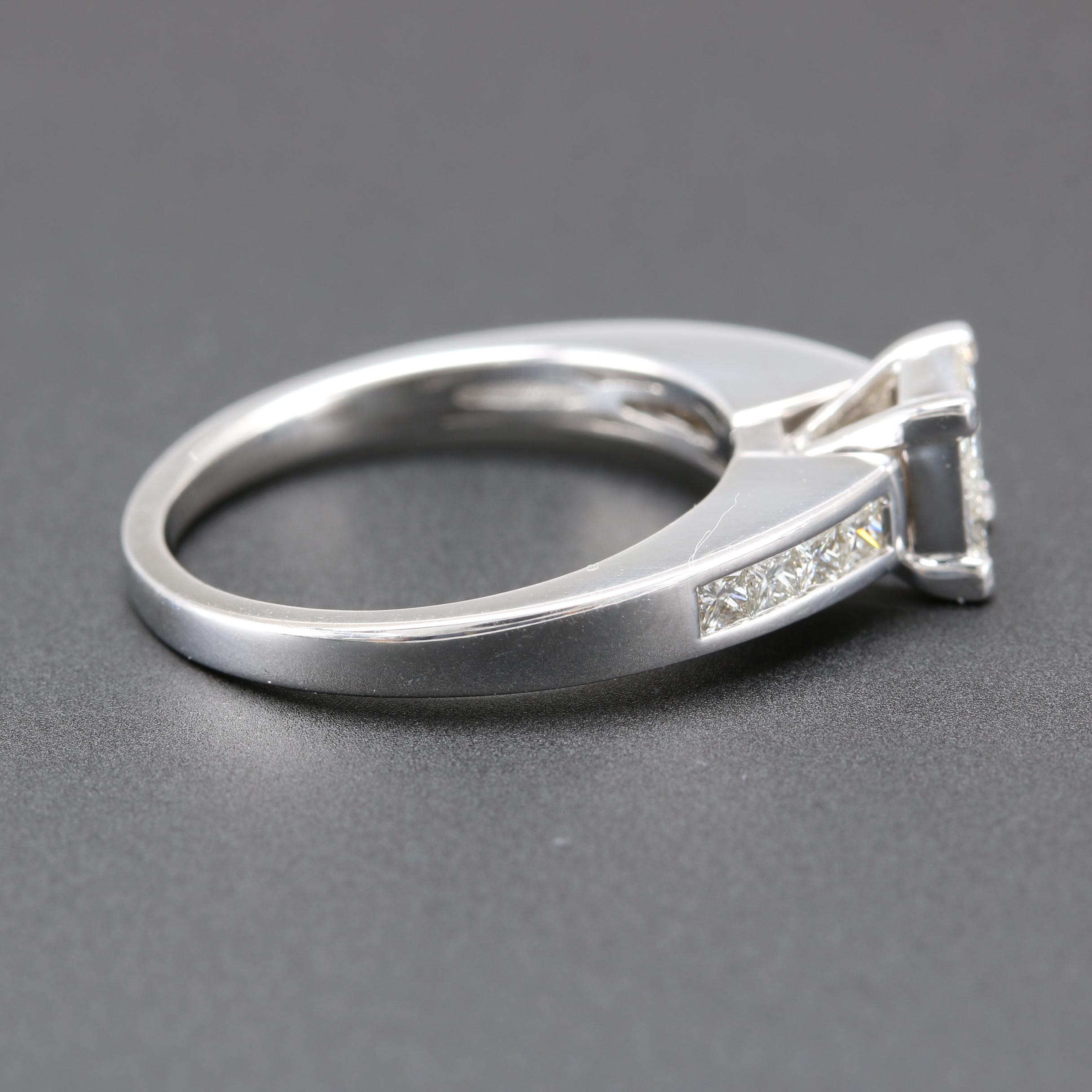 14K White Gold Diamond Ring