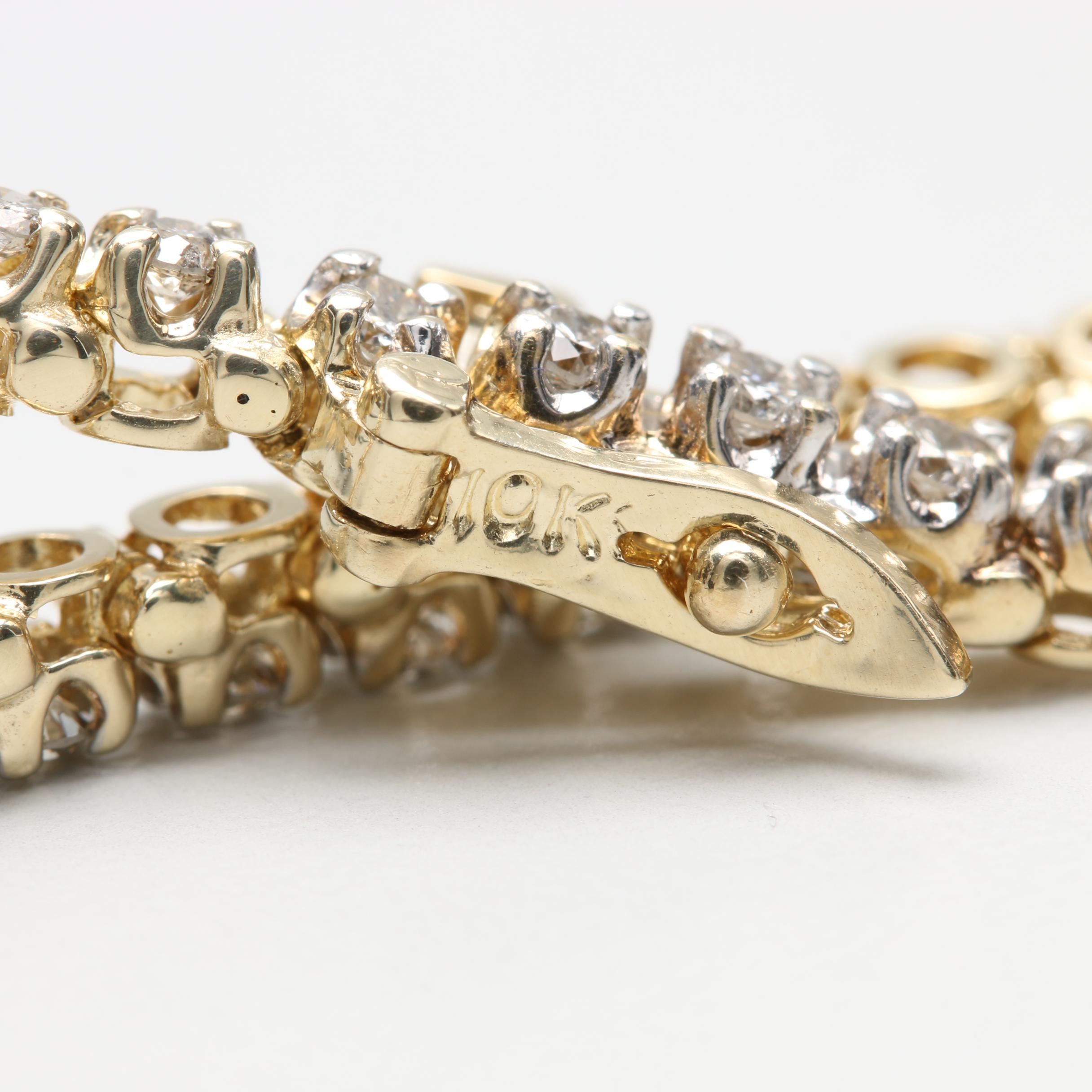 10K Yellow Gold 1.89 CTW Diamond Tennis Bracelet