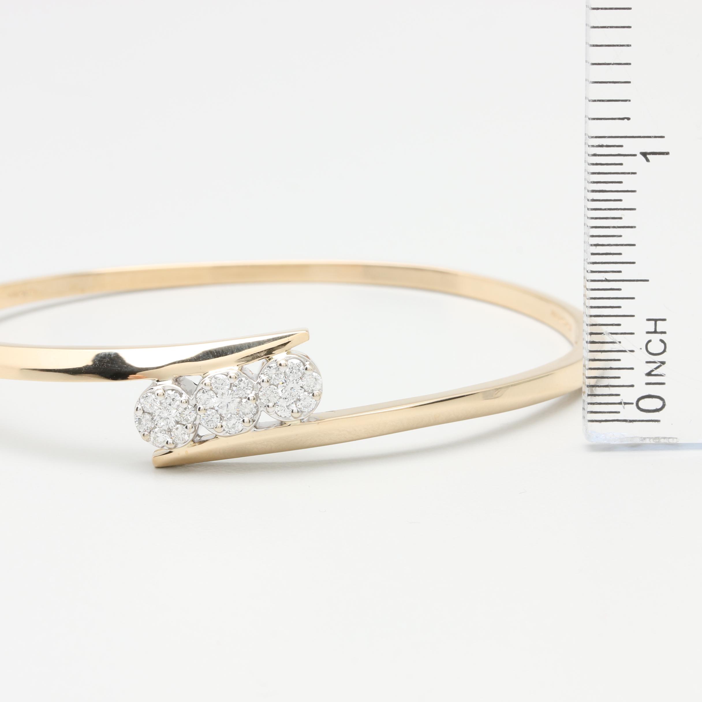 14K Yellow Gold Diamond Bracelet