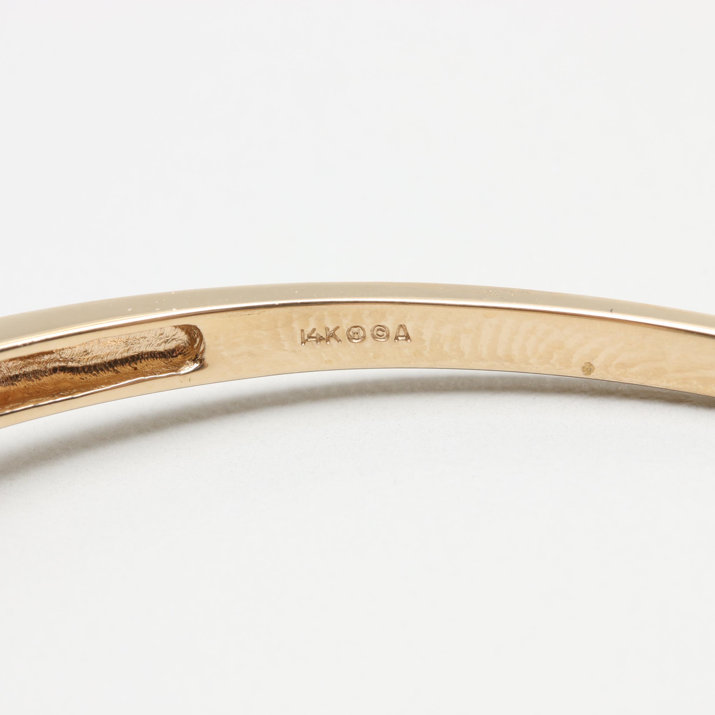 14K Yellow Gold Diamond Bracelet