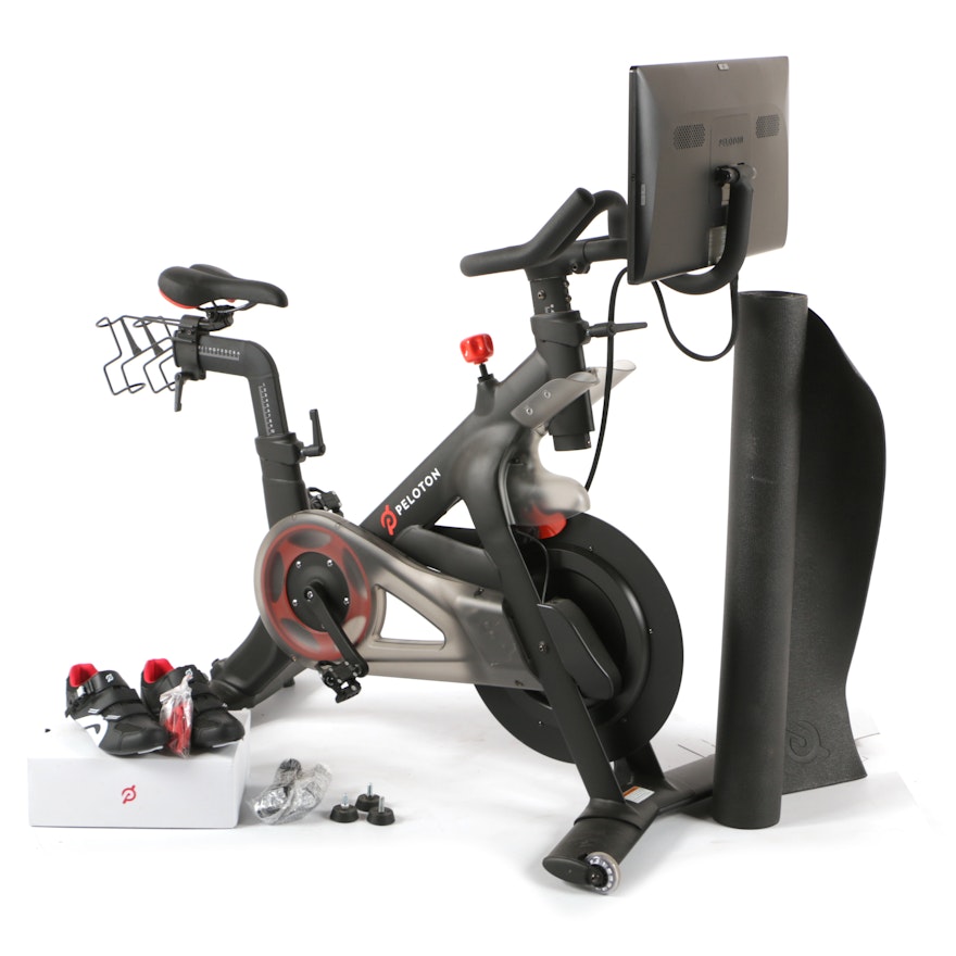 Peloton Indoor Exercise Bike and Accessories