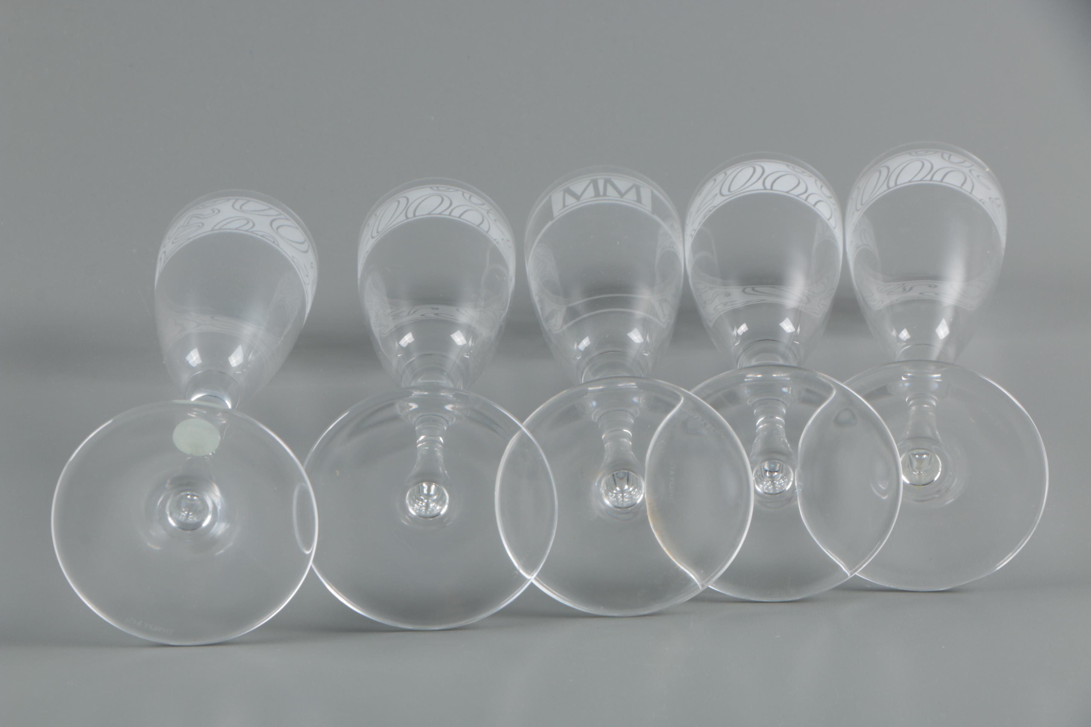 Tiffany & Co. Crystal "Millennium" Champagne Flutes