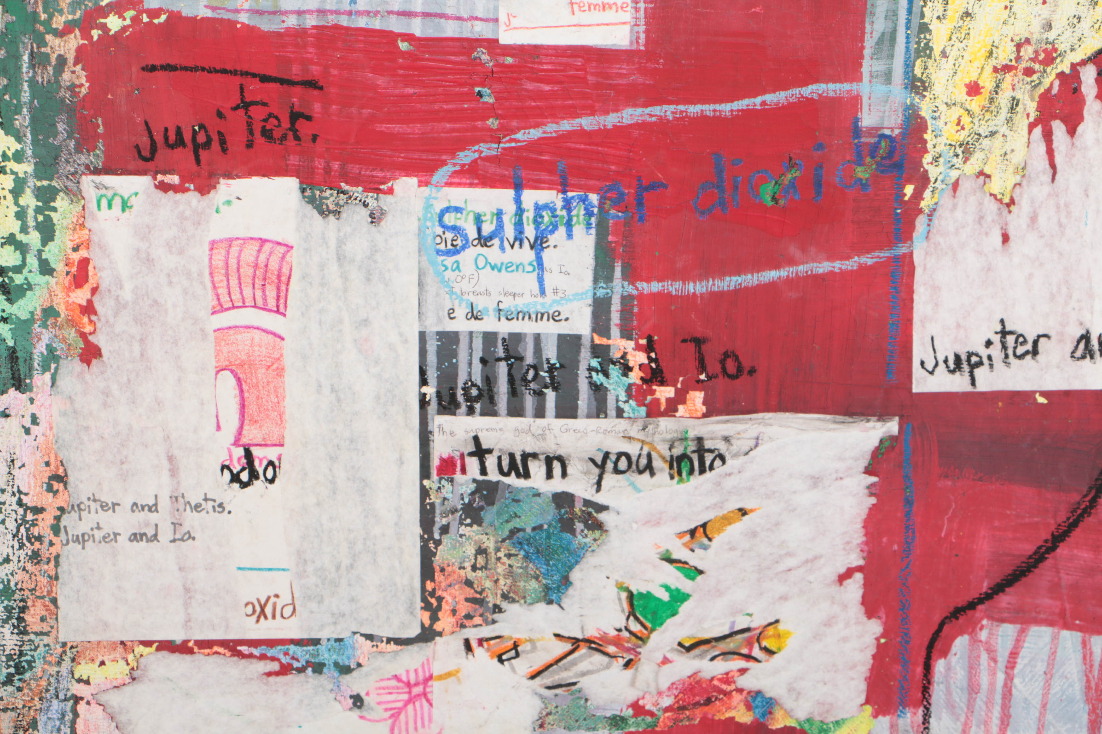 Adam Maloney 2001 Mixed Media on Canvas "Jupiter and Io"