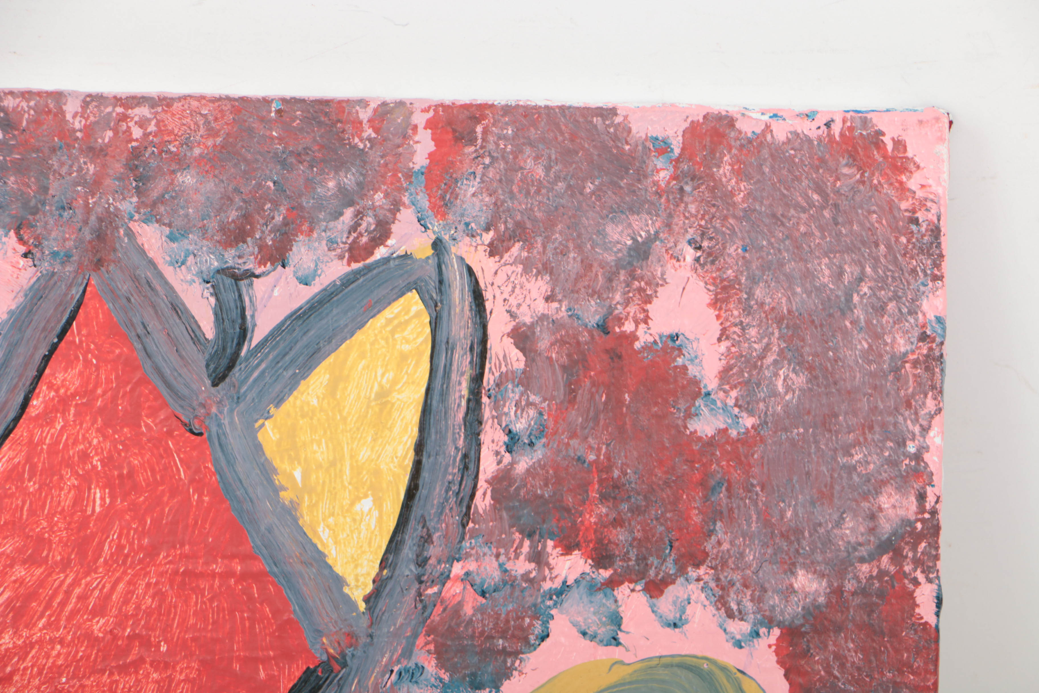 Curtis Davis 2018 Acrylic Painting on Canvas "Flower"