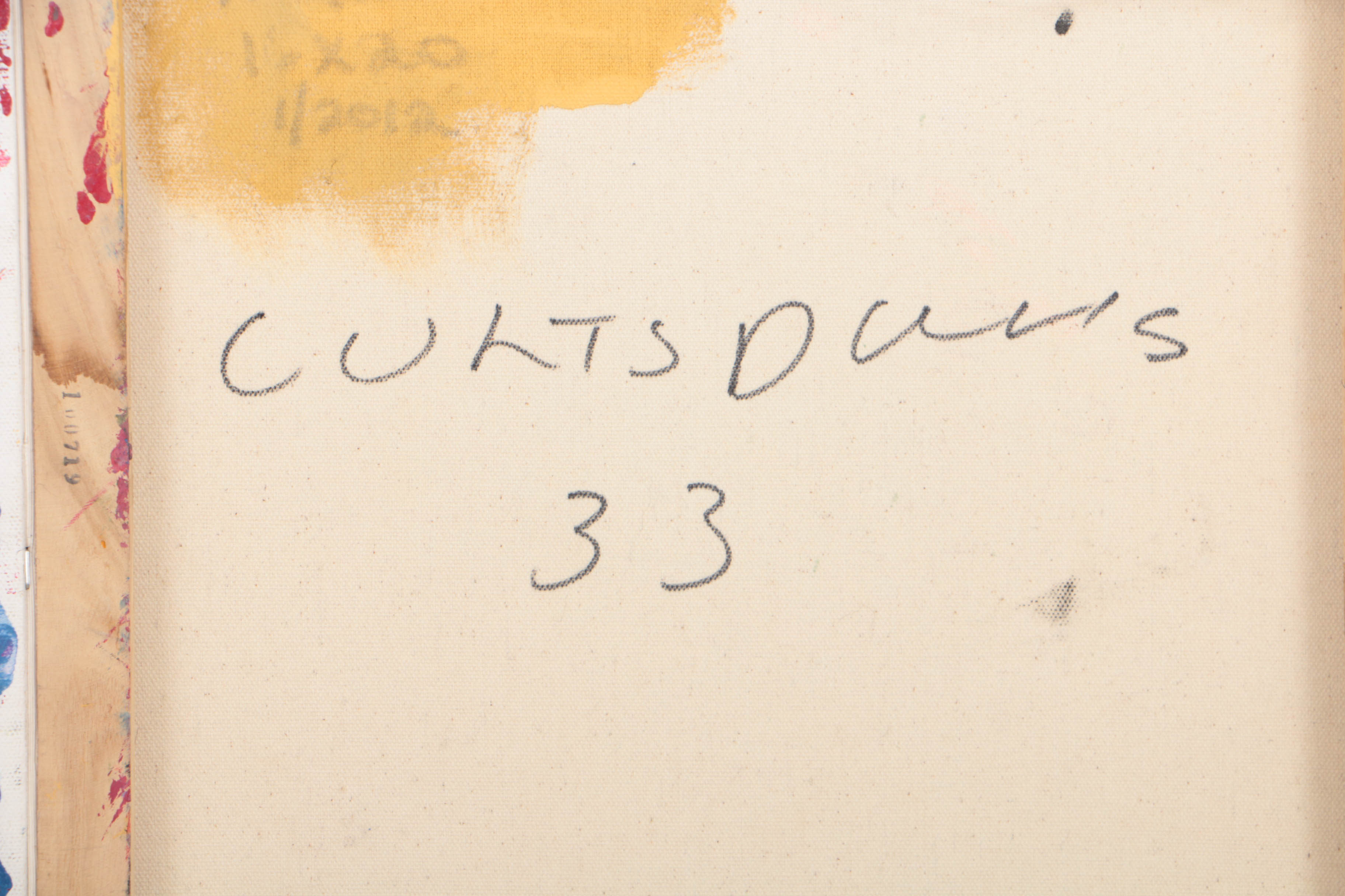 Curtis Davis 2018 Acrylic Painting on Canvas "Flower"