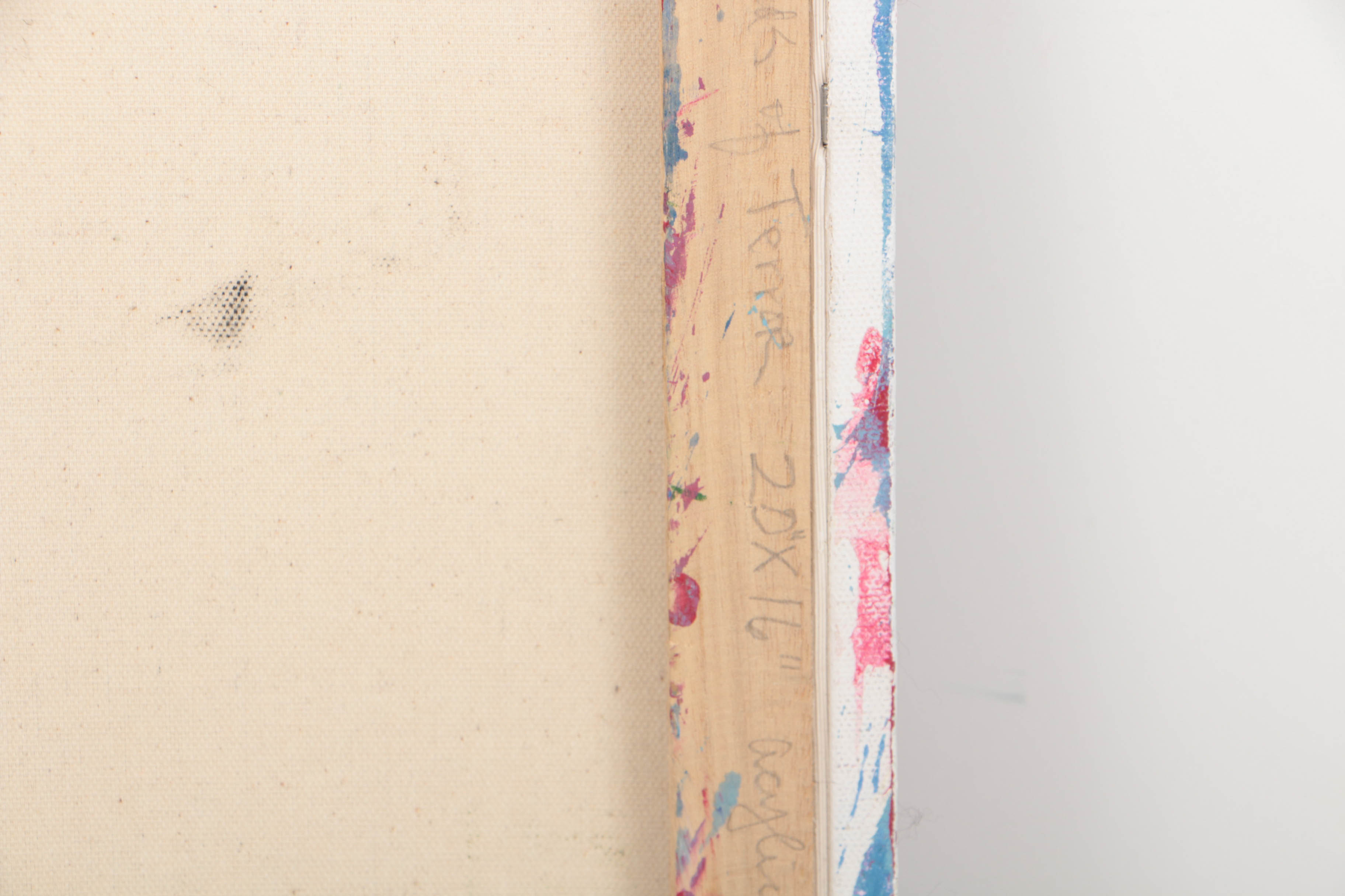 Curtis Davis 2018 Acrylic Painting on Canvas "Flower"