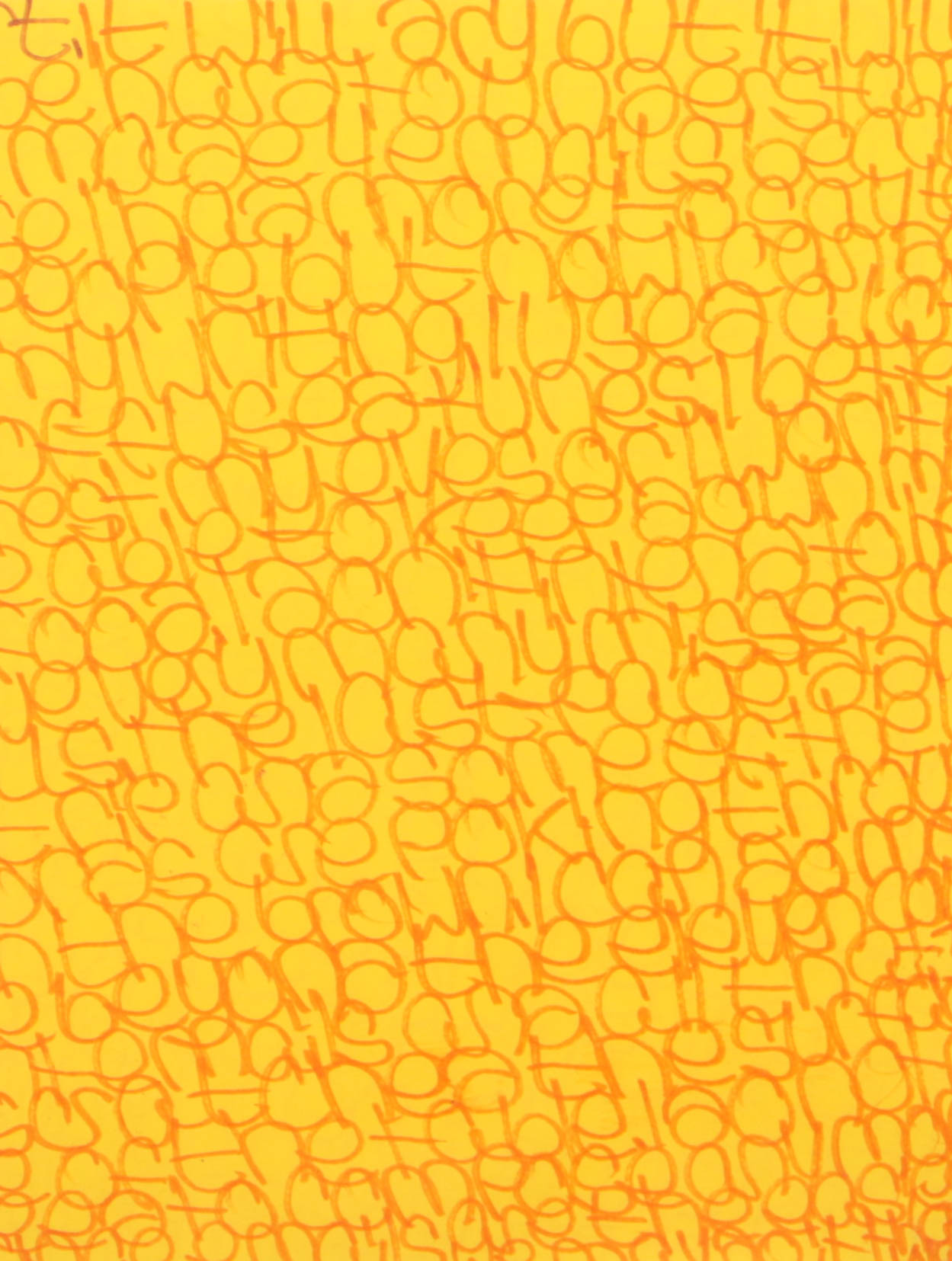 Jenny Crowe 2016 Marker on Paper "Untitled"