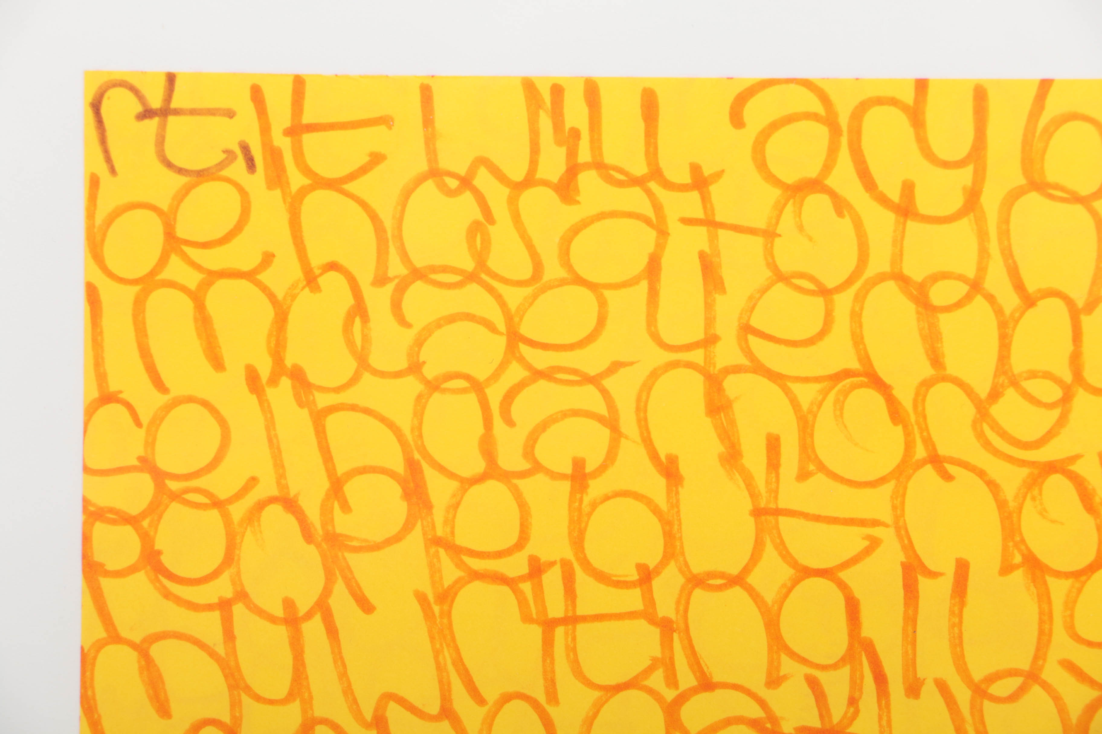 Jenny Crowe 2016 Marker on Paper "Untitled"