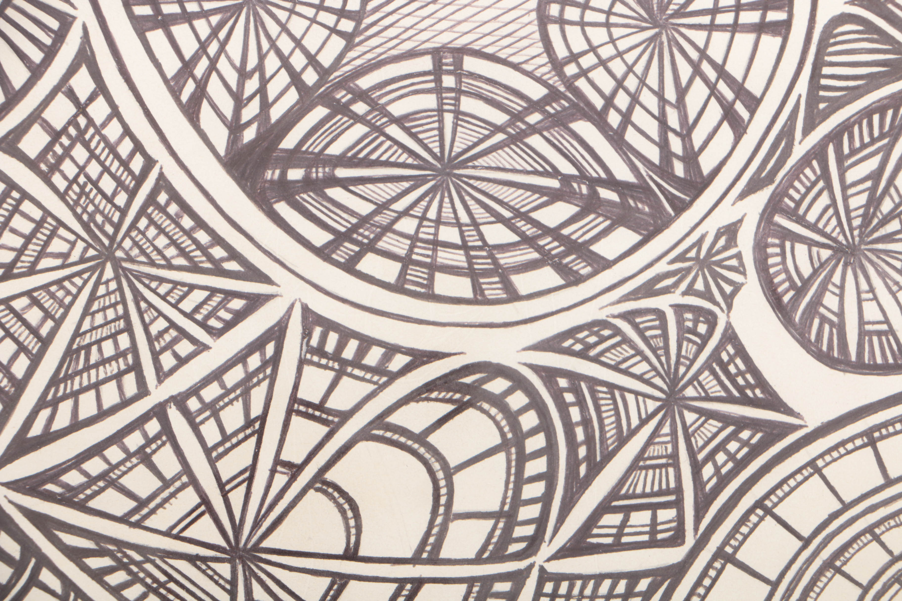 Michael Bartels 2016 Ink Drawing on Paper "Untitled"