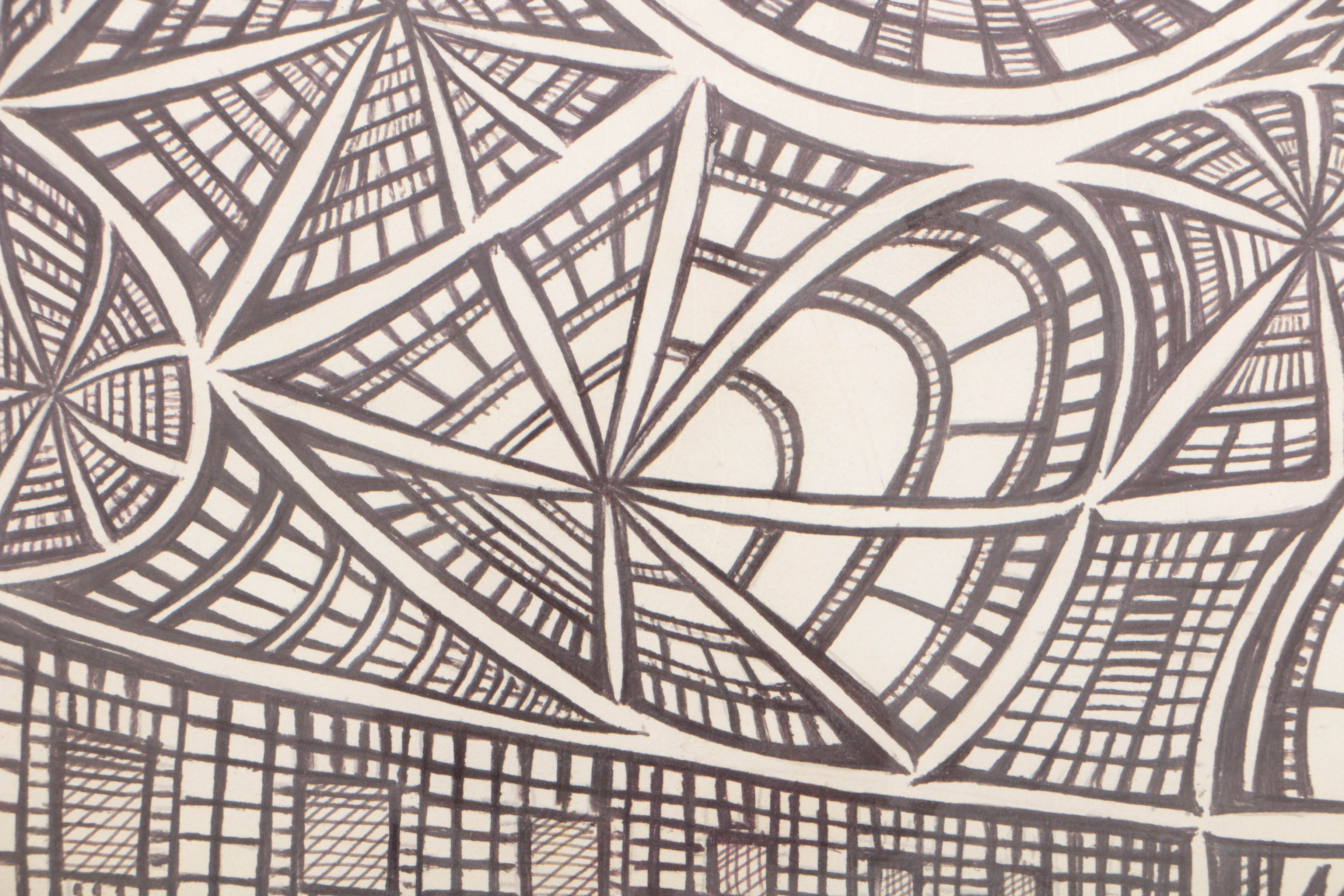 Michael Bartels 2016 Ink Drawing on Paper "Untitled"