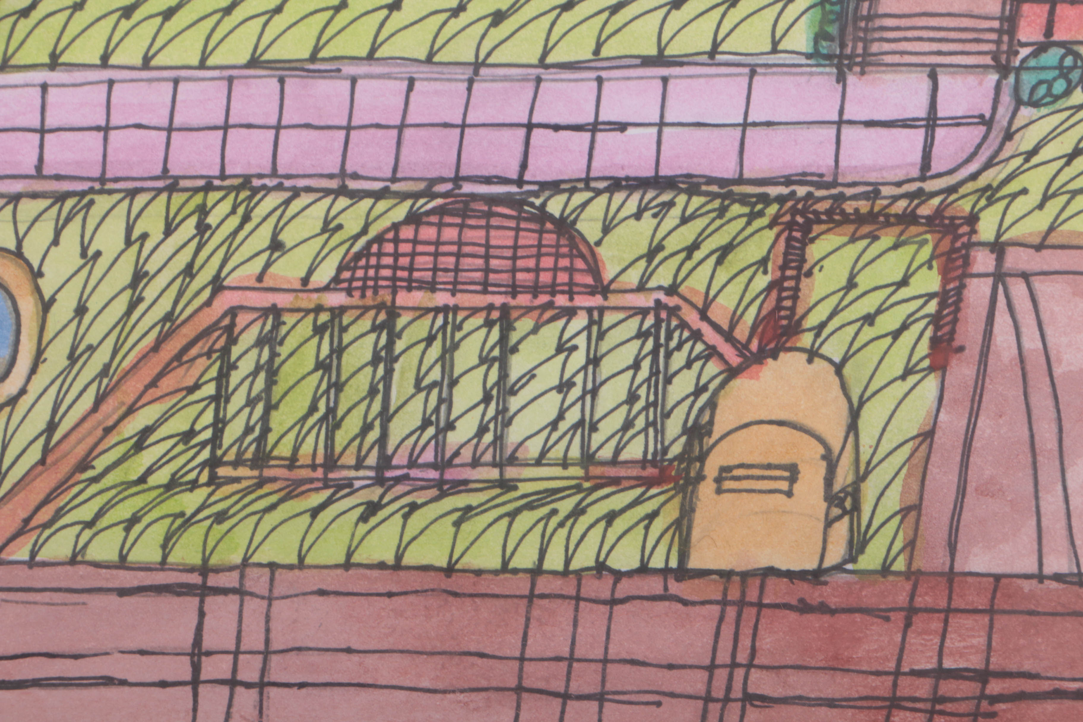 Kevin Stricklin 2018 Ink and Watercolor on Paper "Untitled"